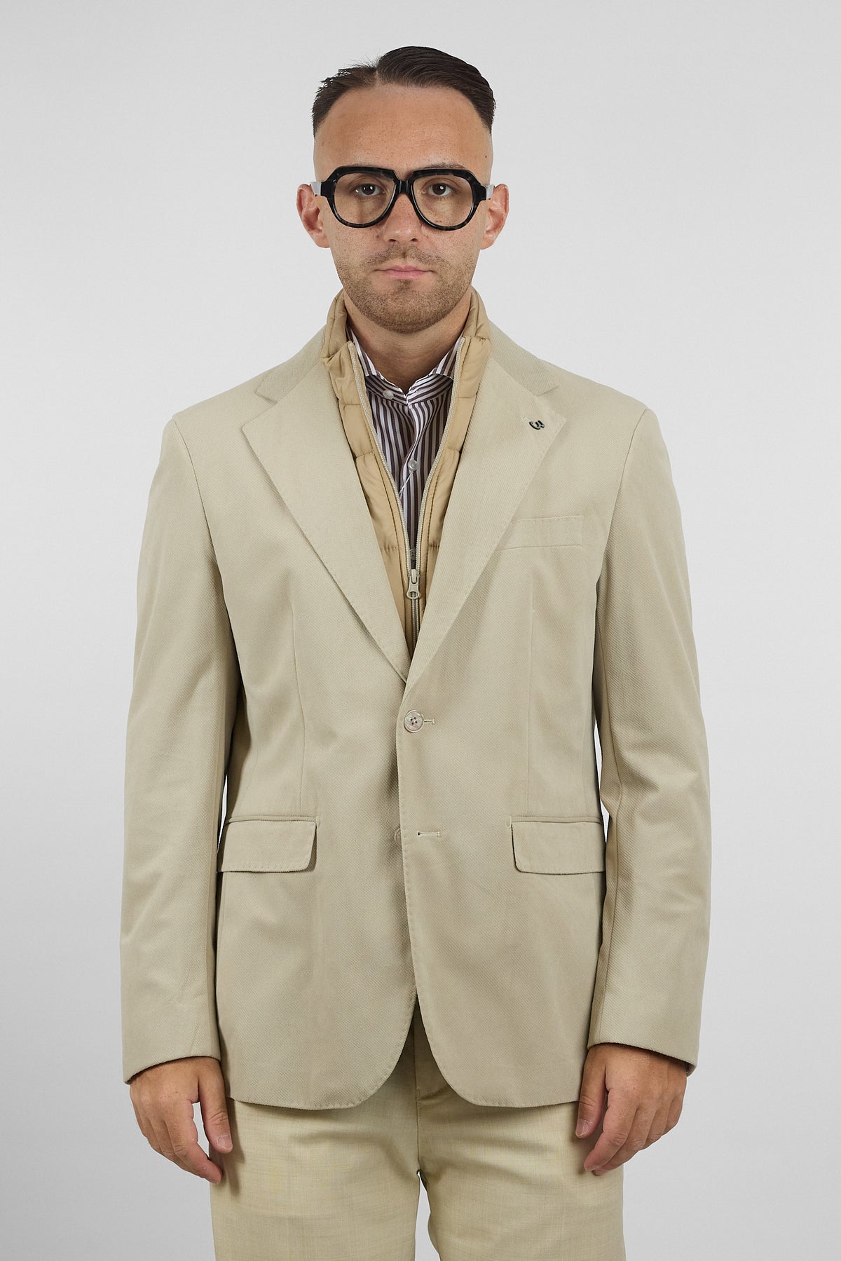 Giacca con Pettorina Staccabile | Beige