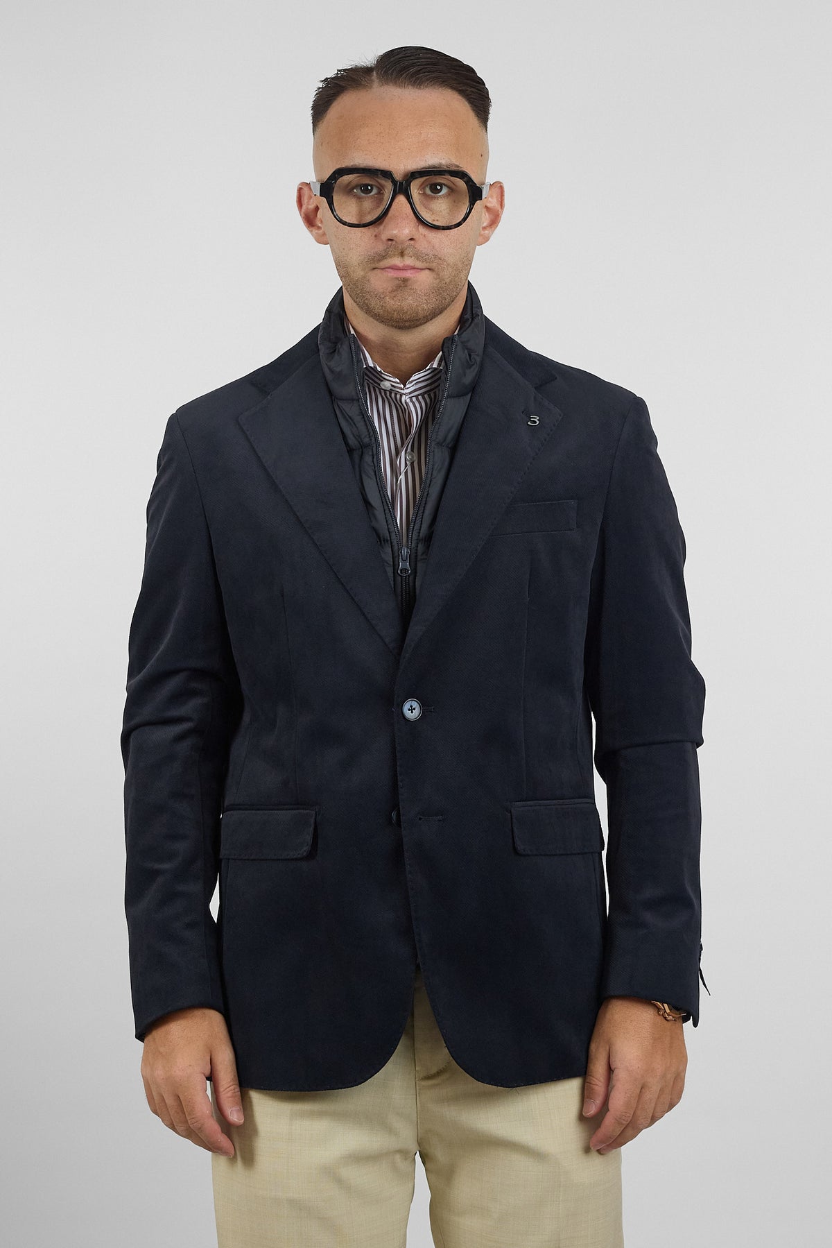 Giacca con Pettorina Staccabile | Blu