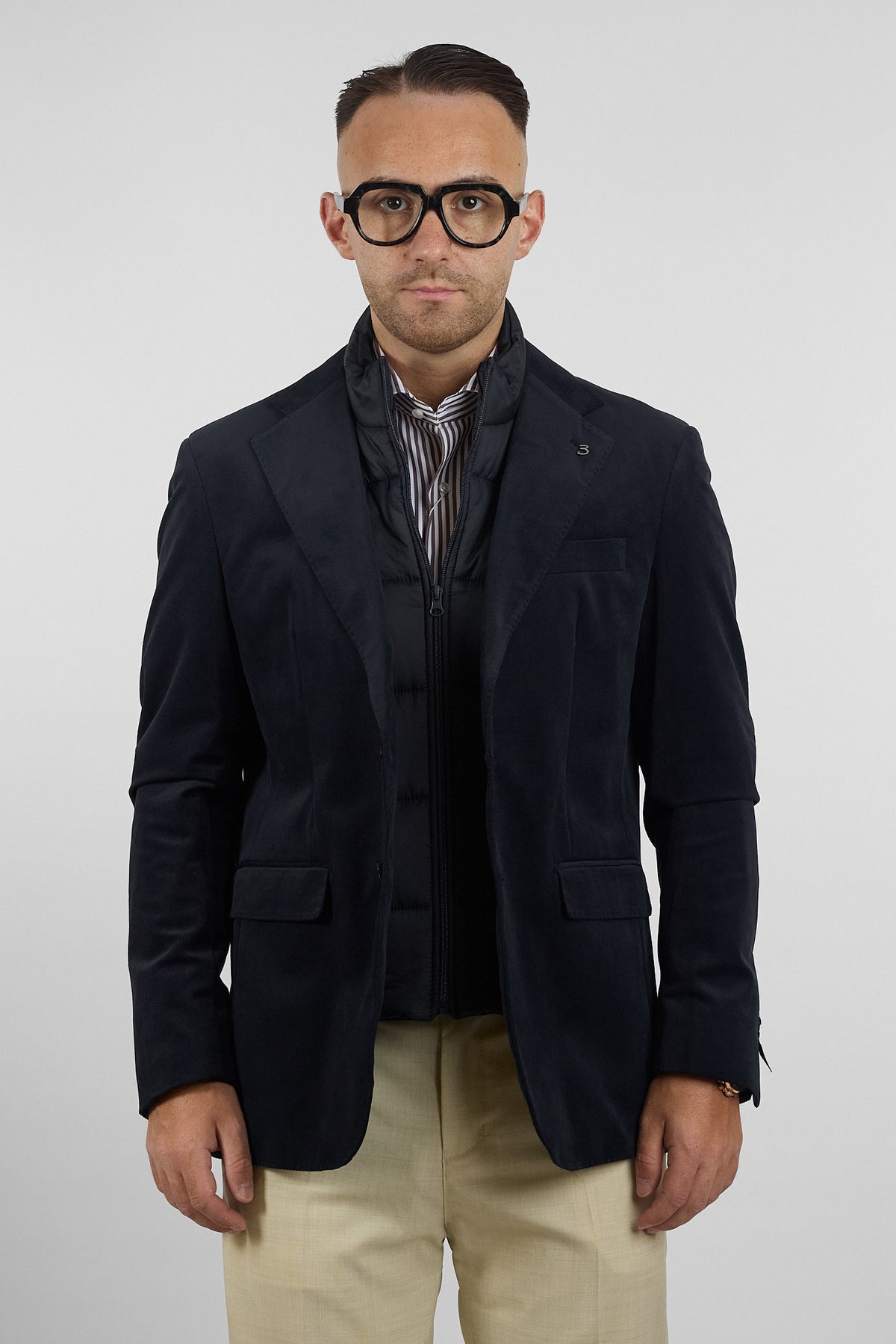Giacca con Pettorina Staccabile | Blu