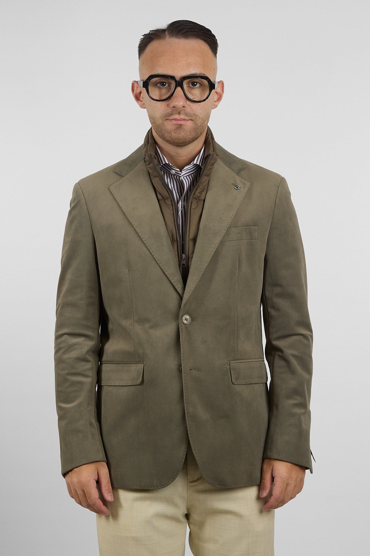 Giacca con Pettorina Staccabile | Verde