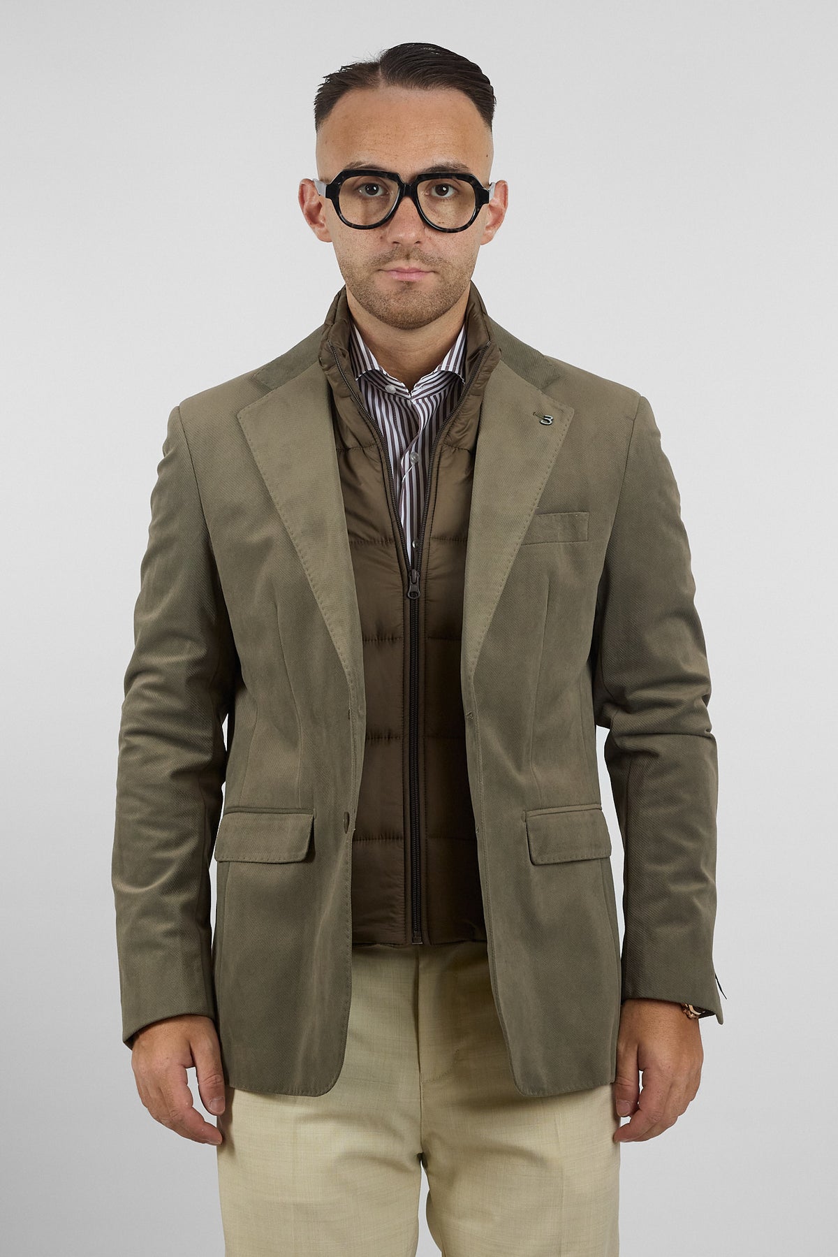 Giacca con Pettorina Staccabile | Verde
