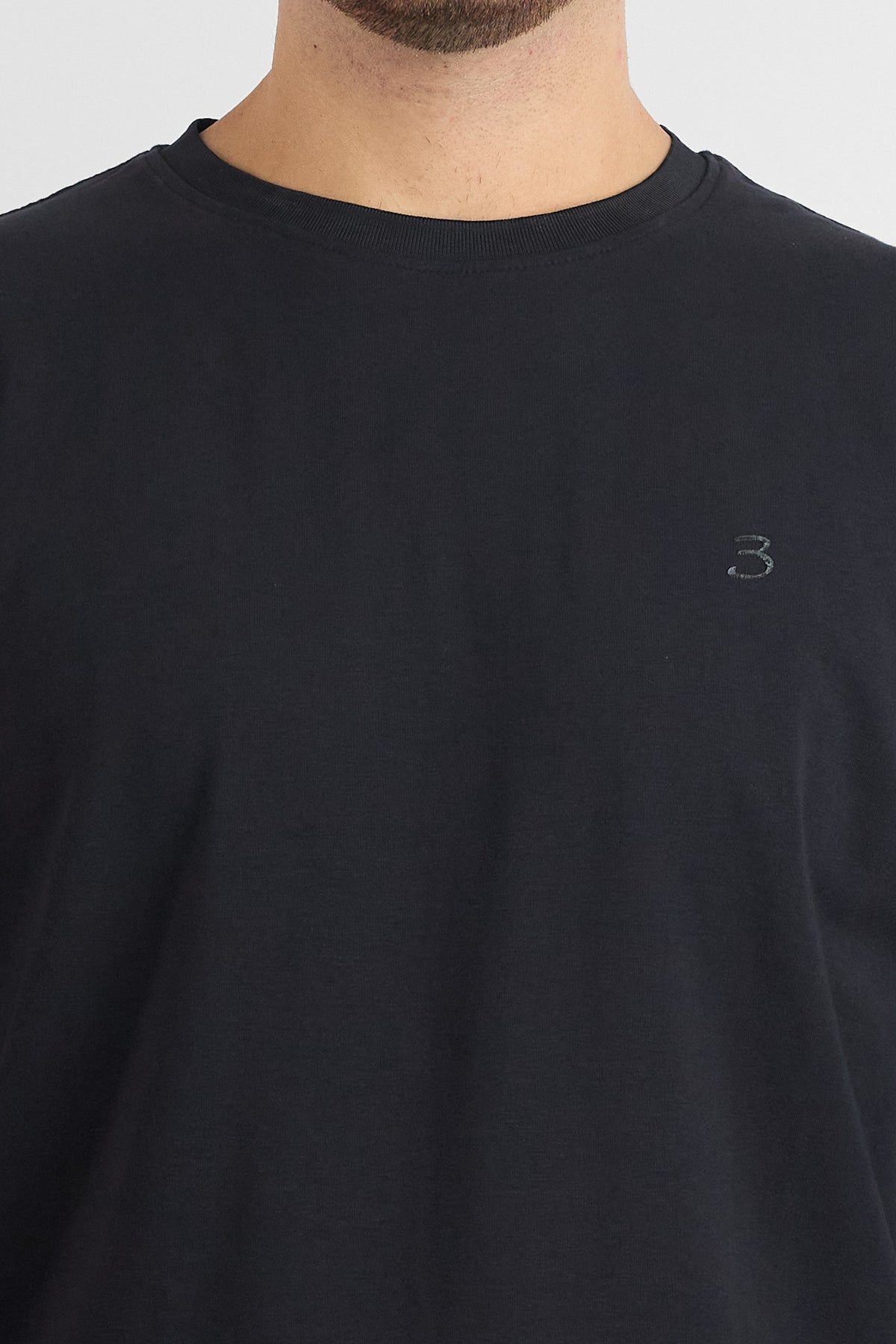 T-Shirt M/L Jersey di Cotone 66404 | 2 per €40 | Nero
