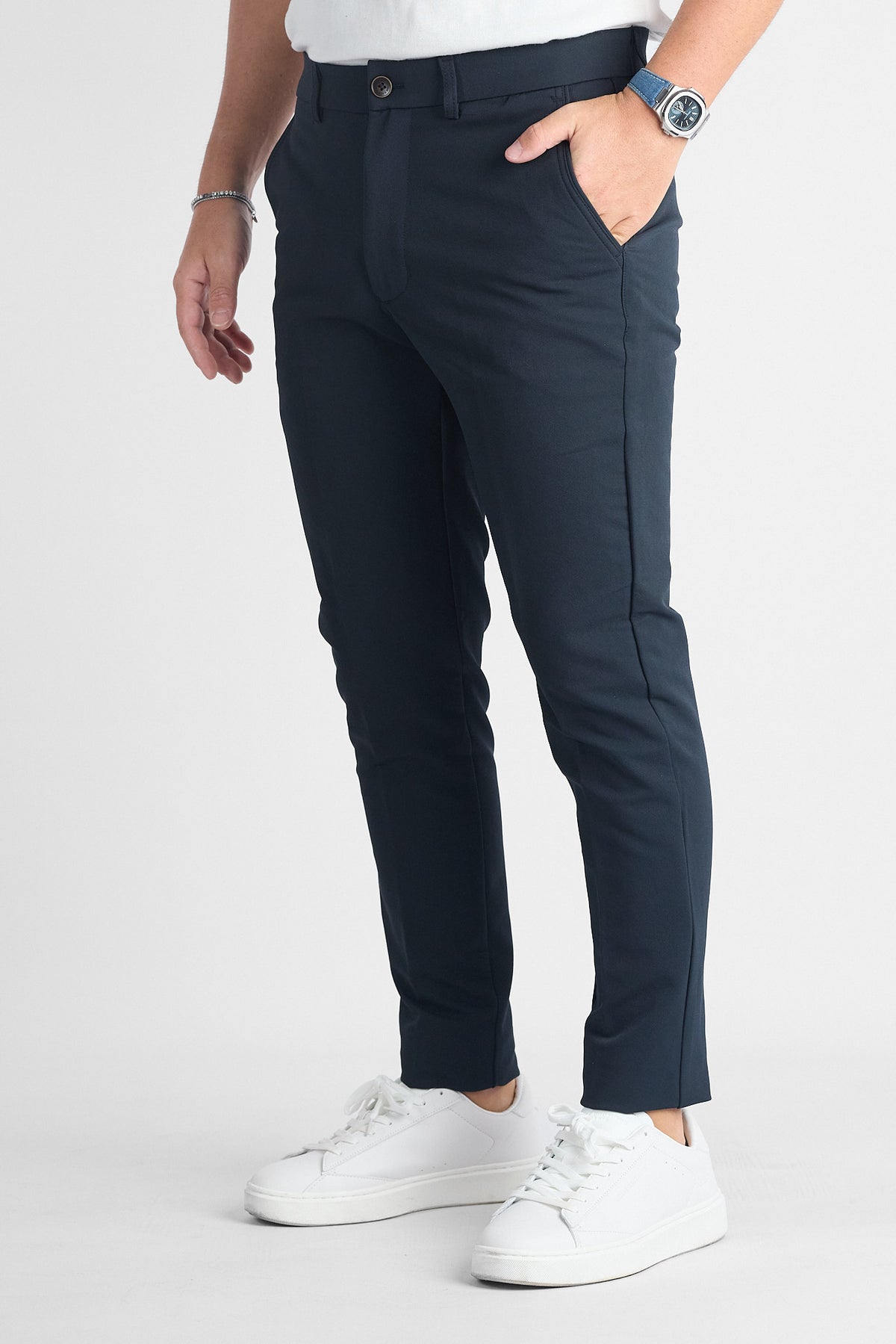 Pantalone Active No Stiro Capri FL103 | 2 per €60 | Blu