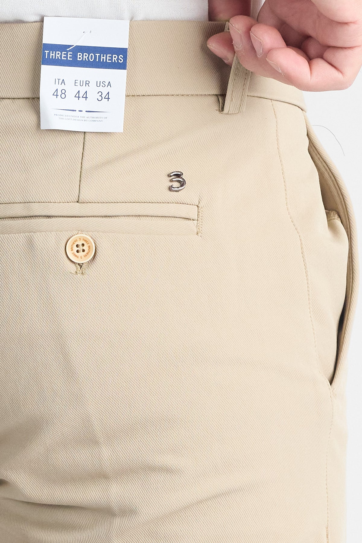 Pantalone Active No Stiro Capri FL103 | 2 per €60 | Beige
