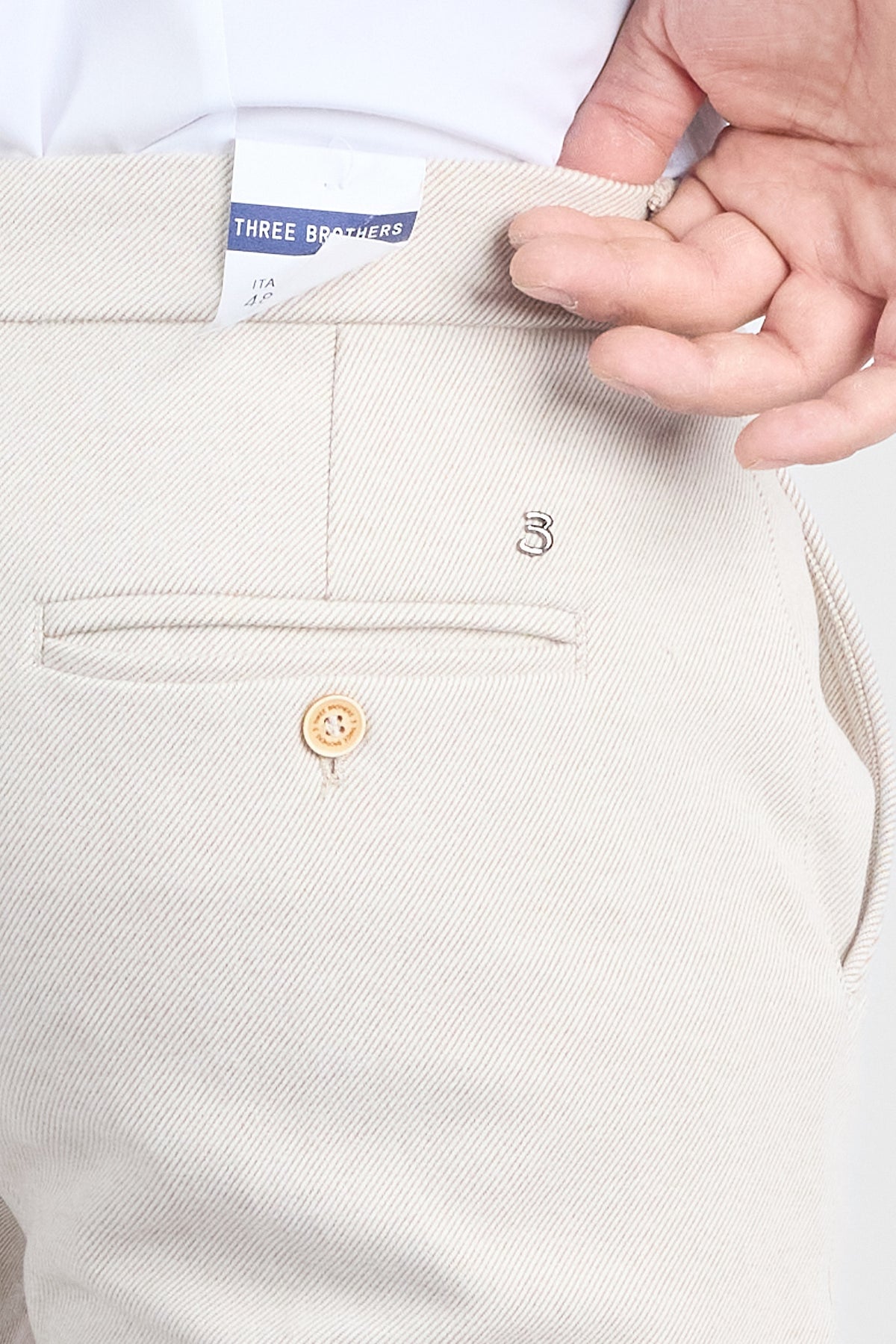 Pantalone Effetto Lana Slim 101P | 2 per €60 | Beige