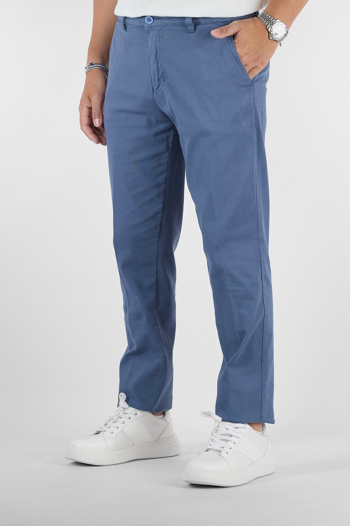 Pantalone Piquet Slim B016 | 2 per €50 | Avion