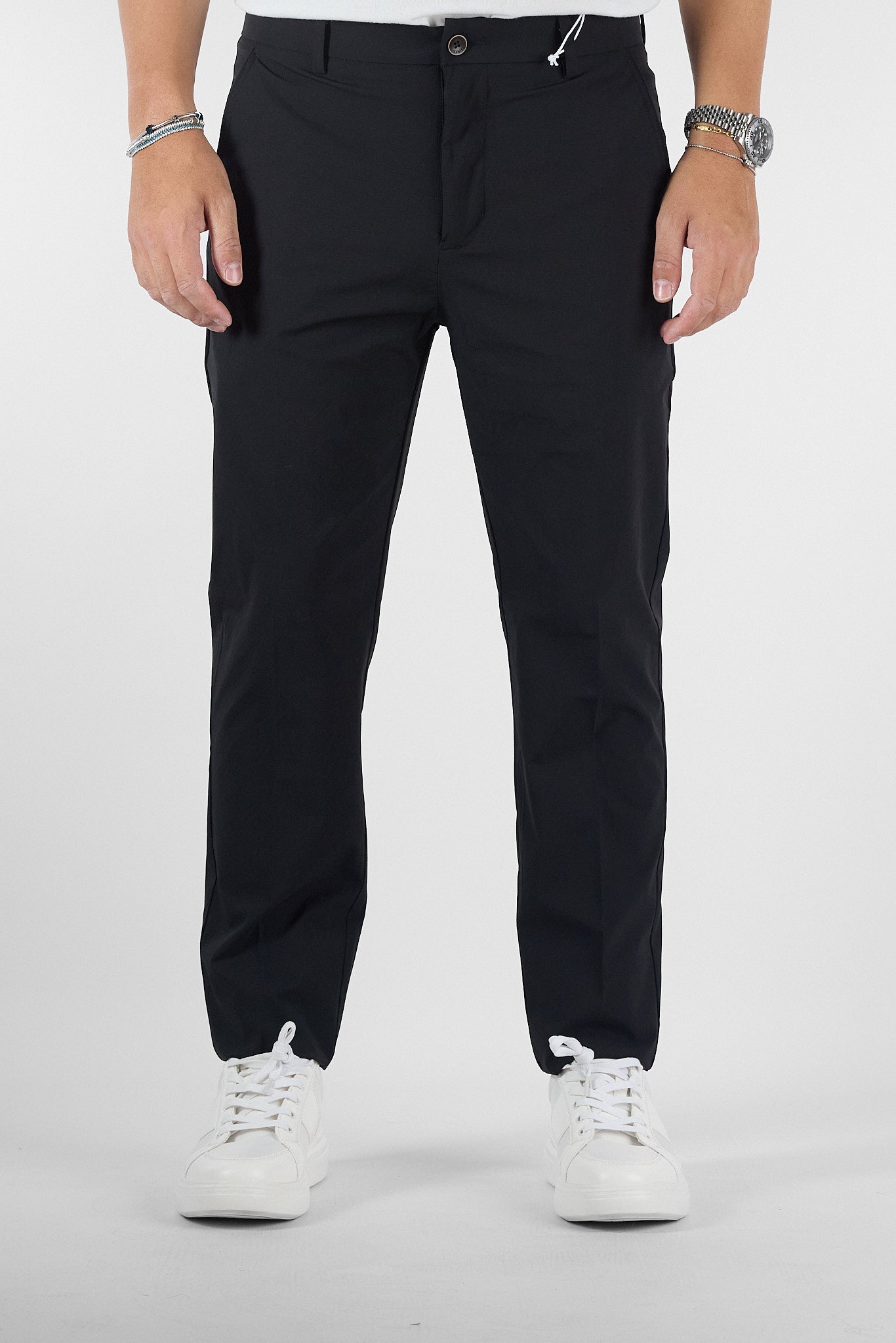 Pantalone Active No Stiro Semi Slim NS05 | 2 per €60 | Nero