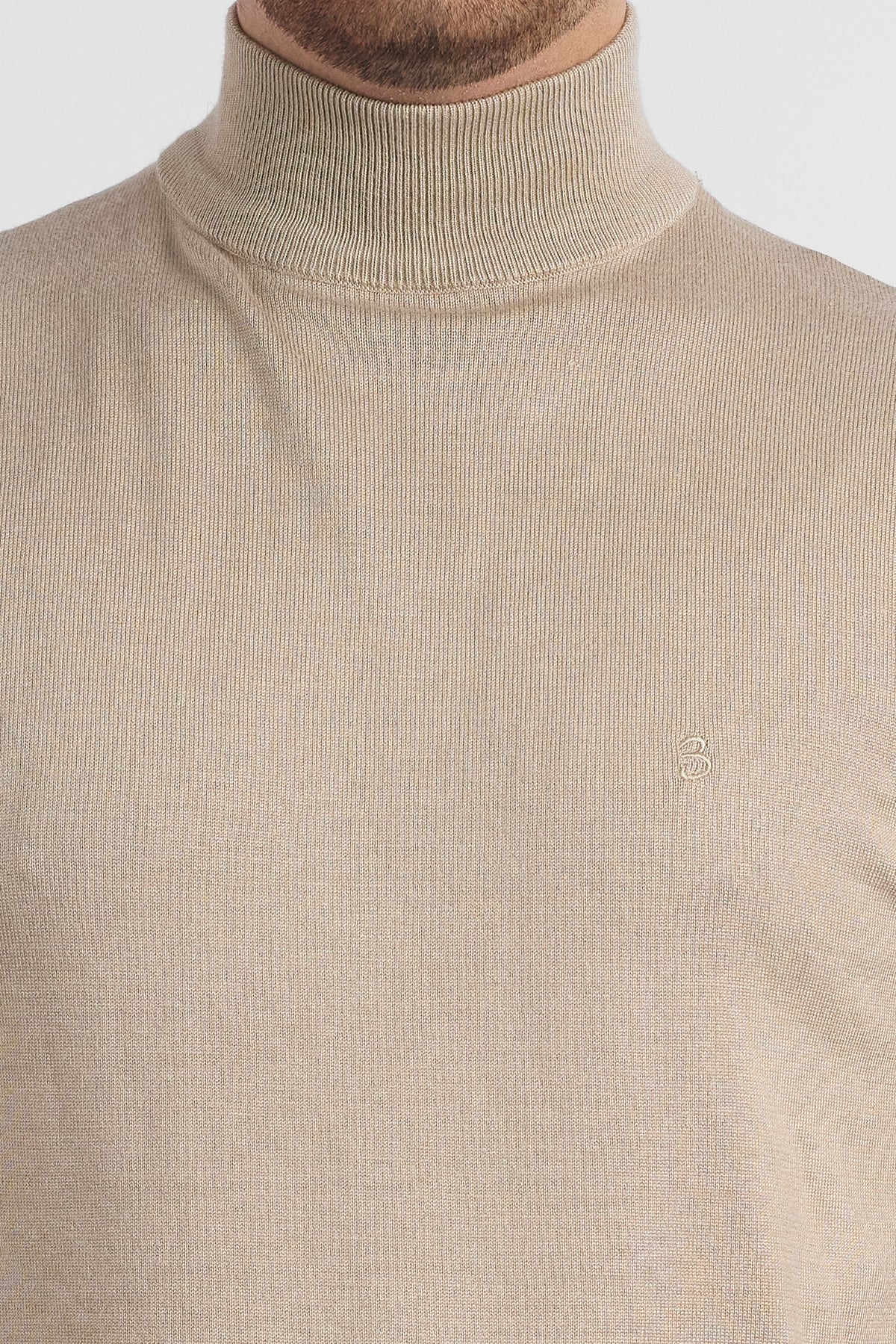 Pullover Lupetto 1/2 Collo Basic 6055 | 2 per €40 | Beige