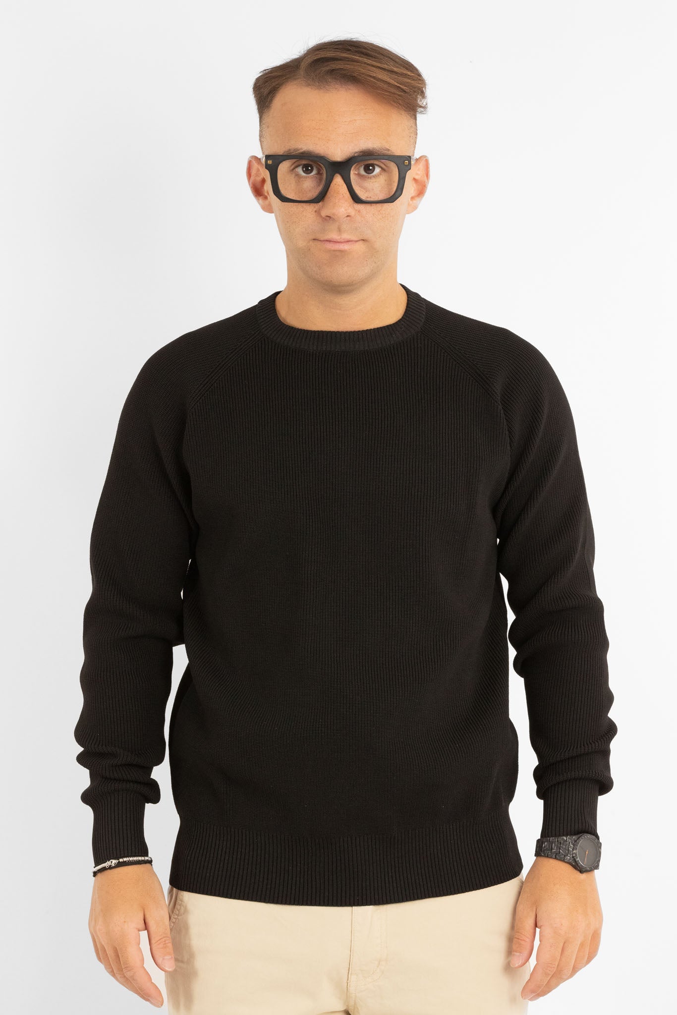 Active Soft Ribbed Sweater 241144 | 2 for €50 | Black