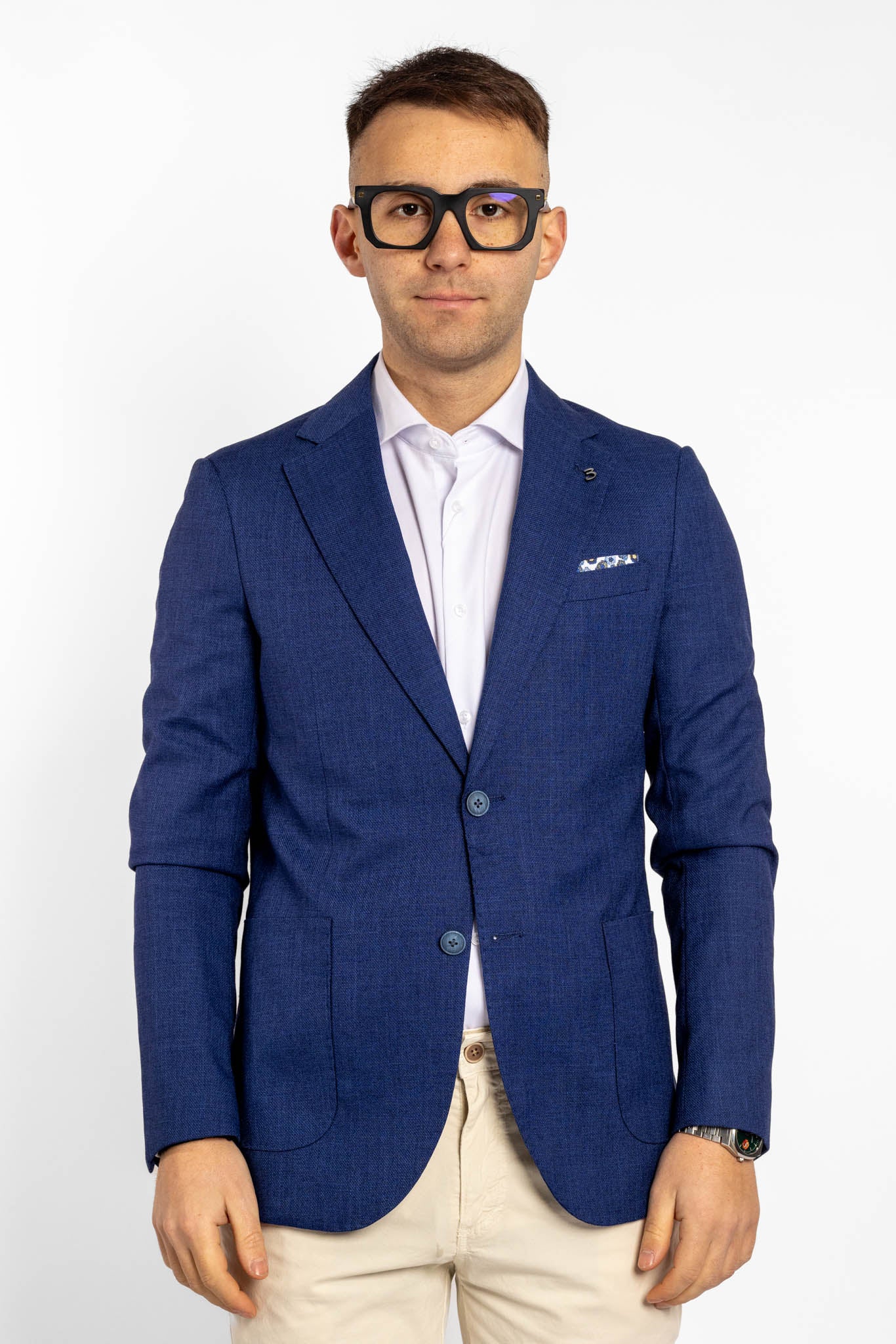 Brin Unlined Basic Jacket | Blue