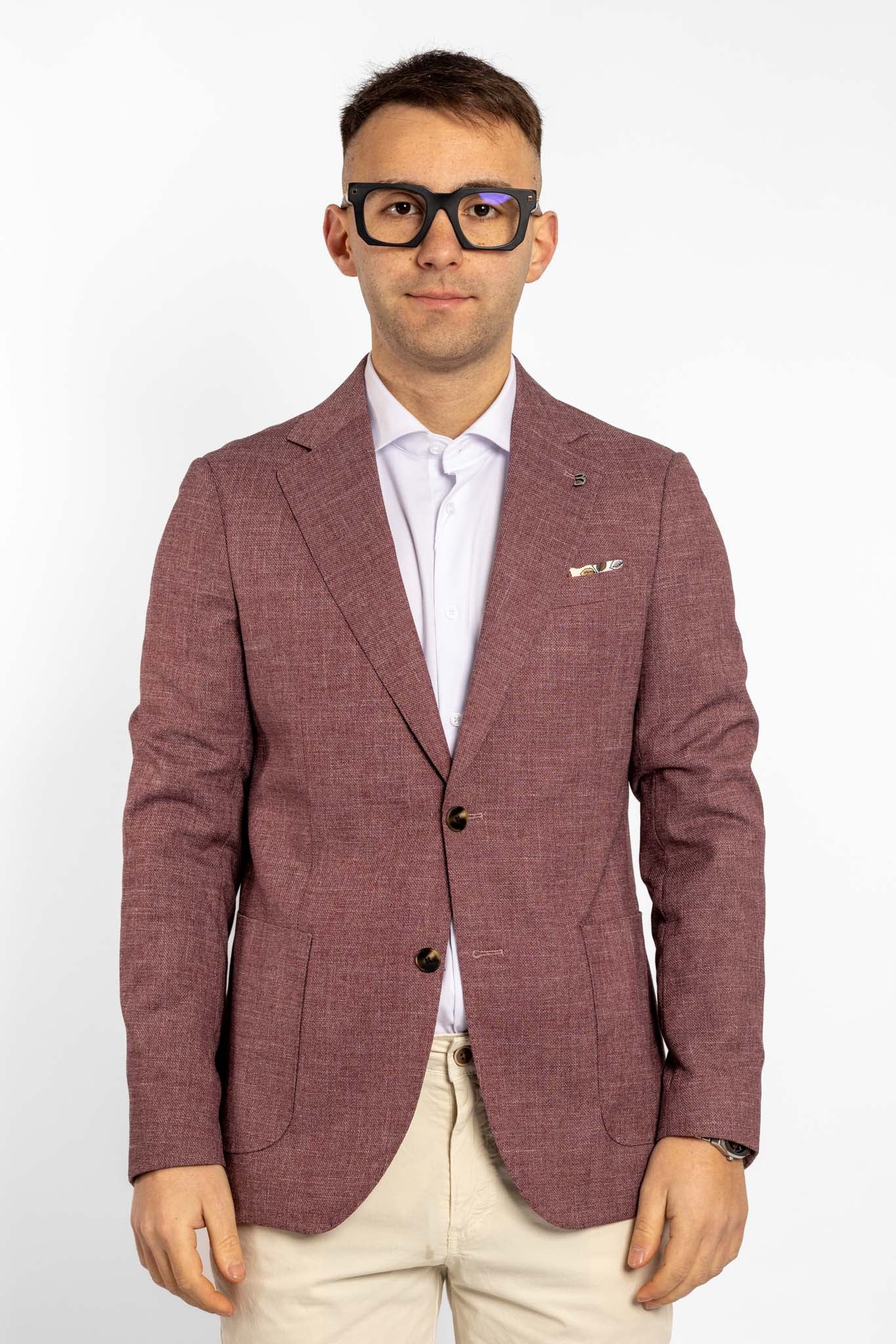 Brin Unlined Basic Jacket | Bordeaux