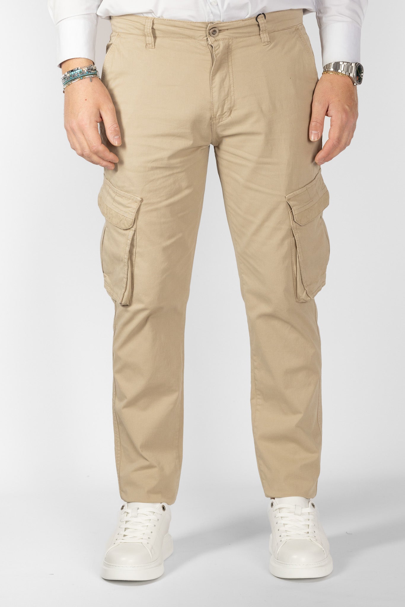 Pantalone Cargo Slim | 2 per €50 | Beige