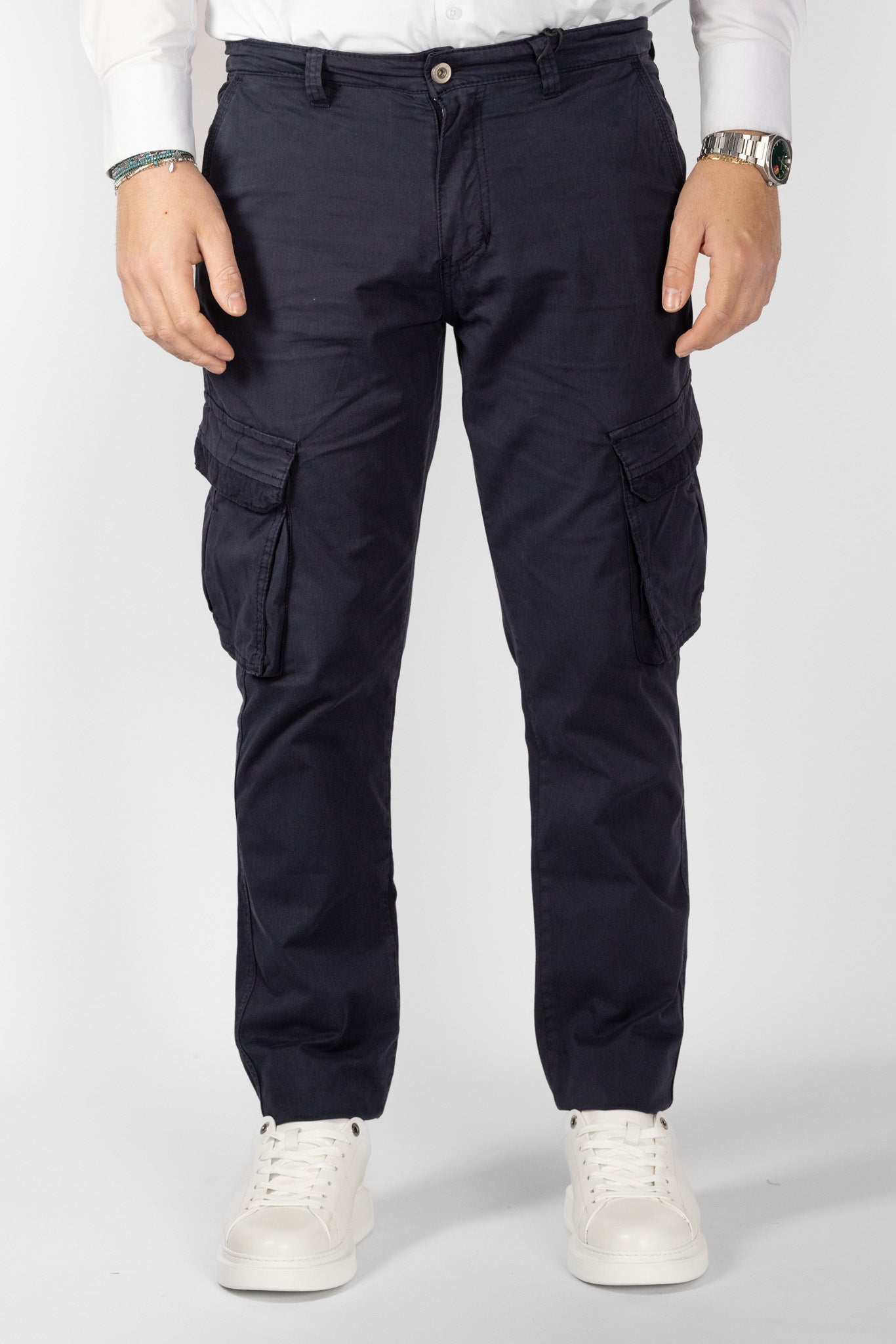 Pantalone Cargo Slim | 2 per €50 | Blu