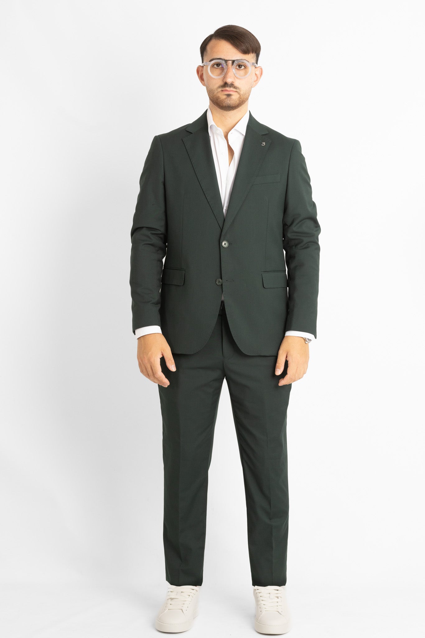 Basic Two-Button Dress | Green