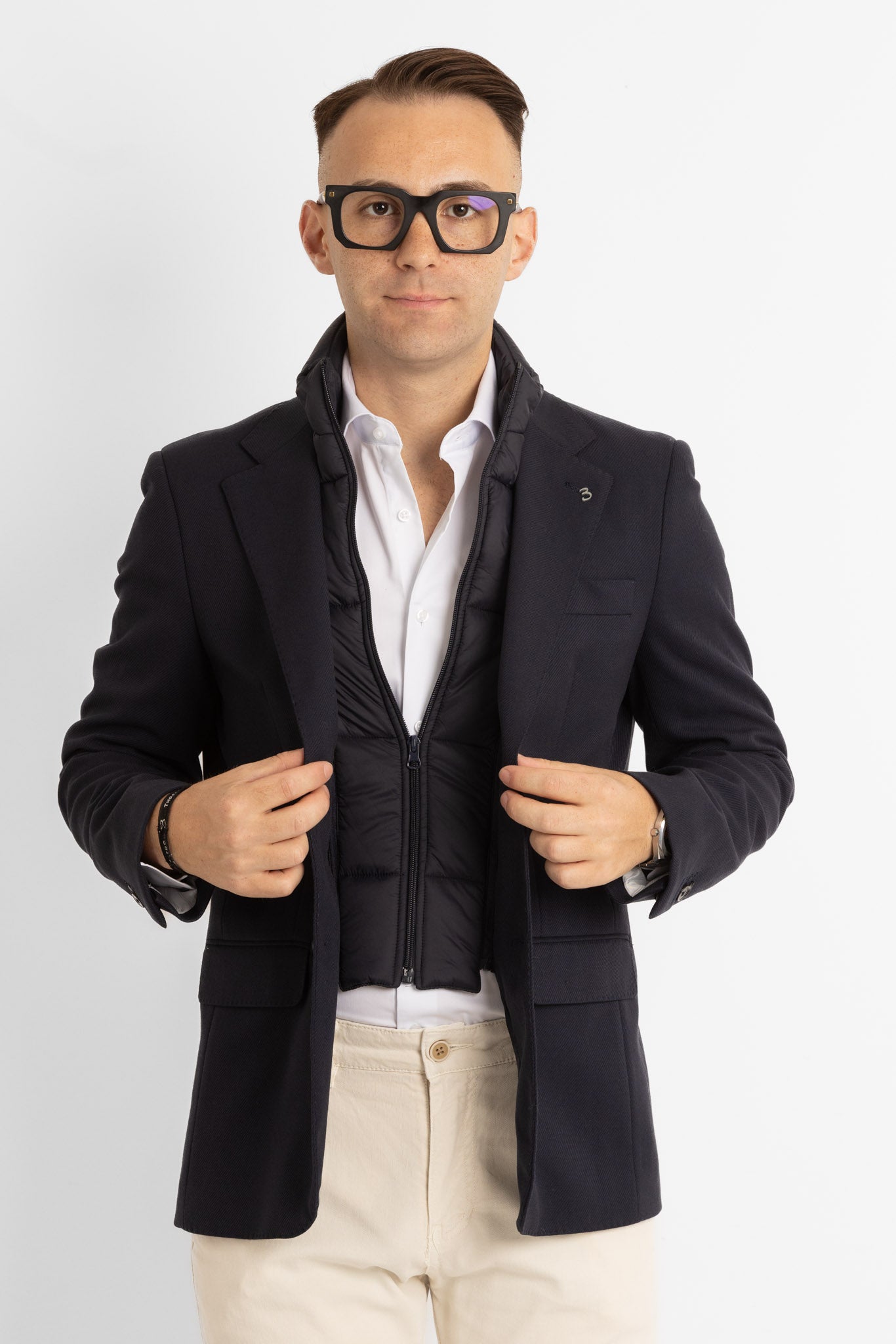 Jacket with Detachable Bib | Blue