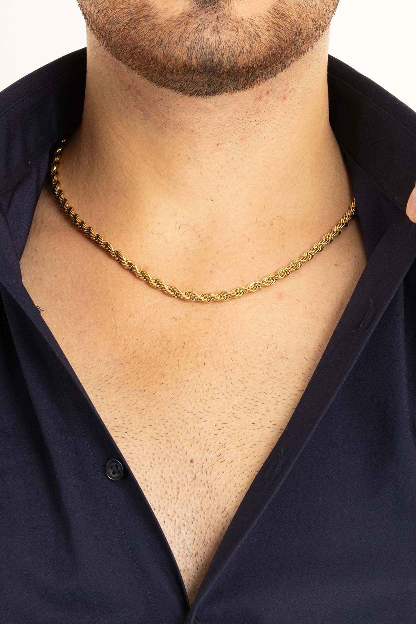 Collier à chaîne corde | Or