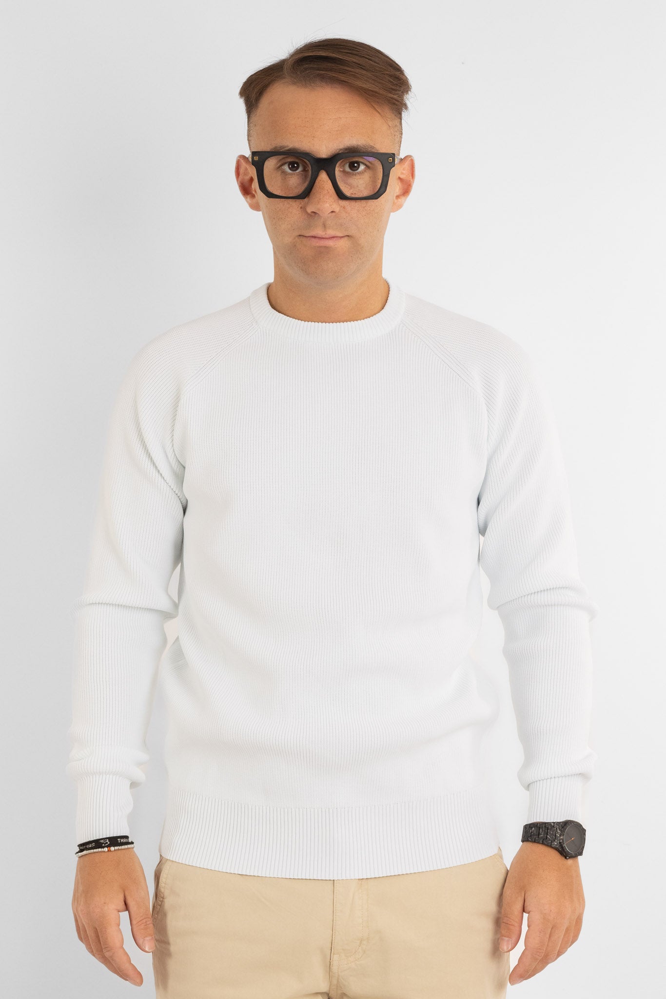 Active Soft Ribbed Sweater 241144 | 2 for €50 | White