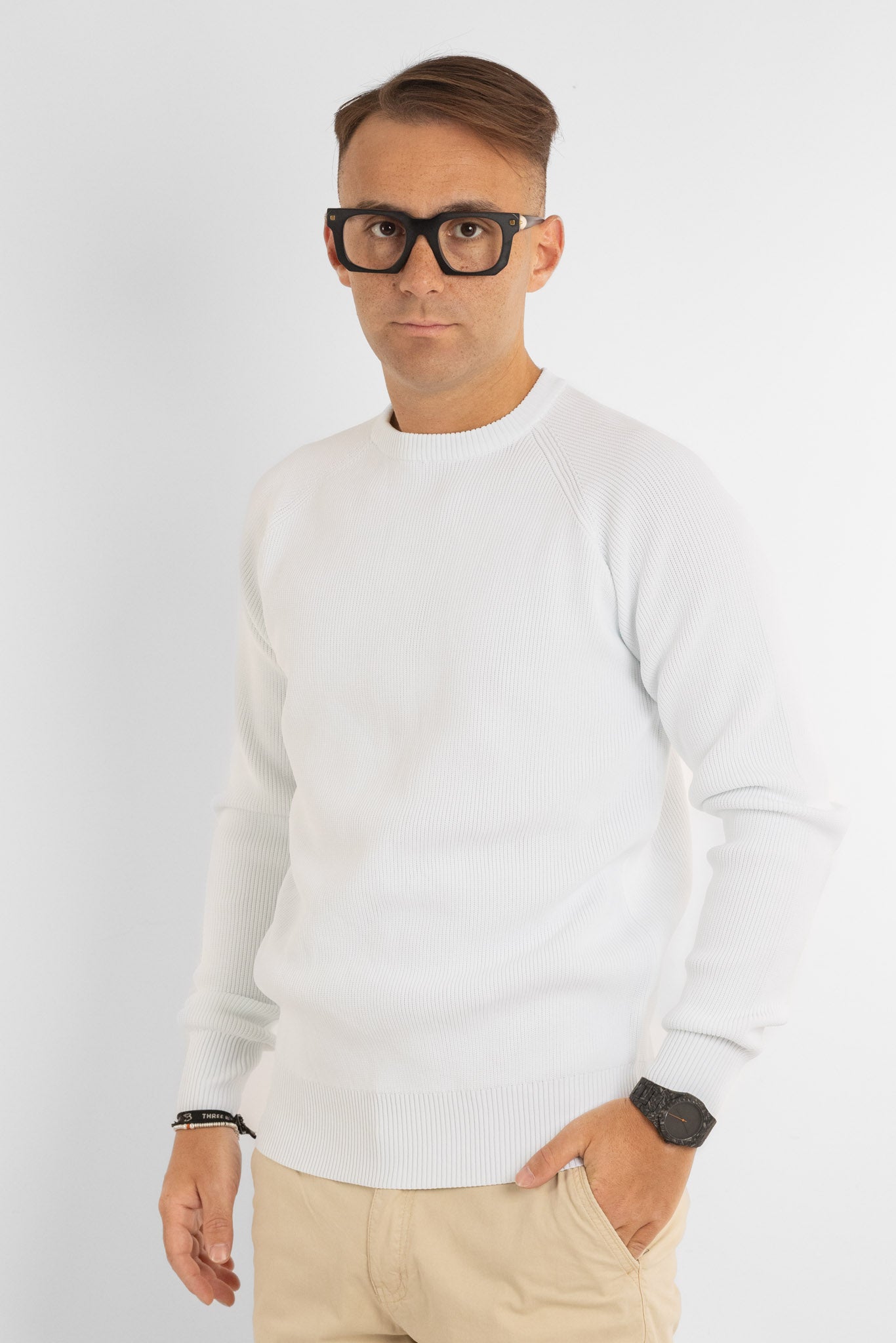 Active Soft Ribbed Sweater 241144 | 2 for €50 | White