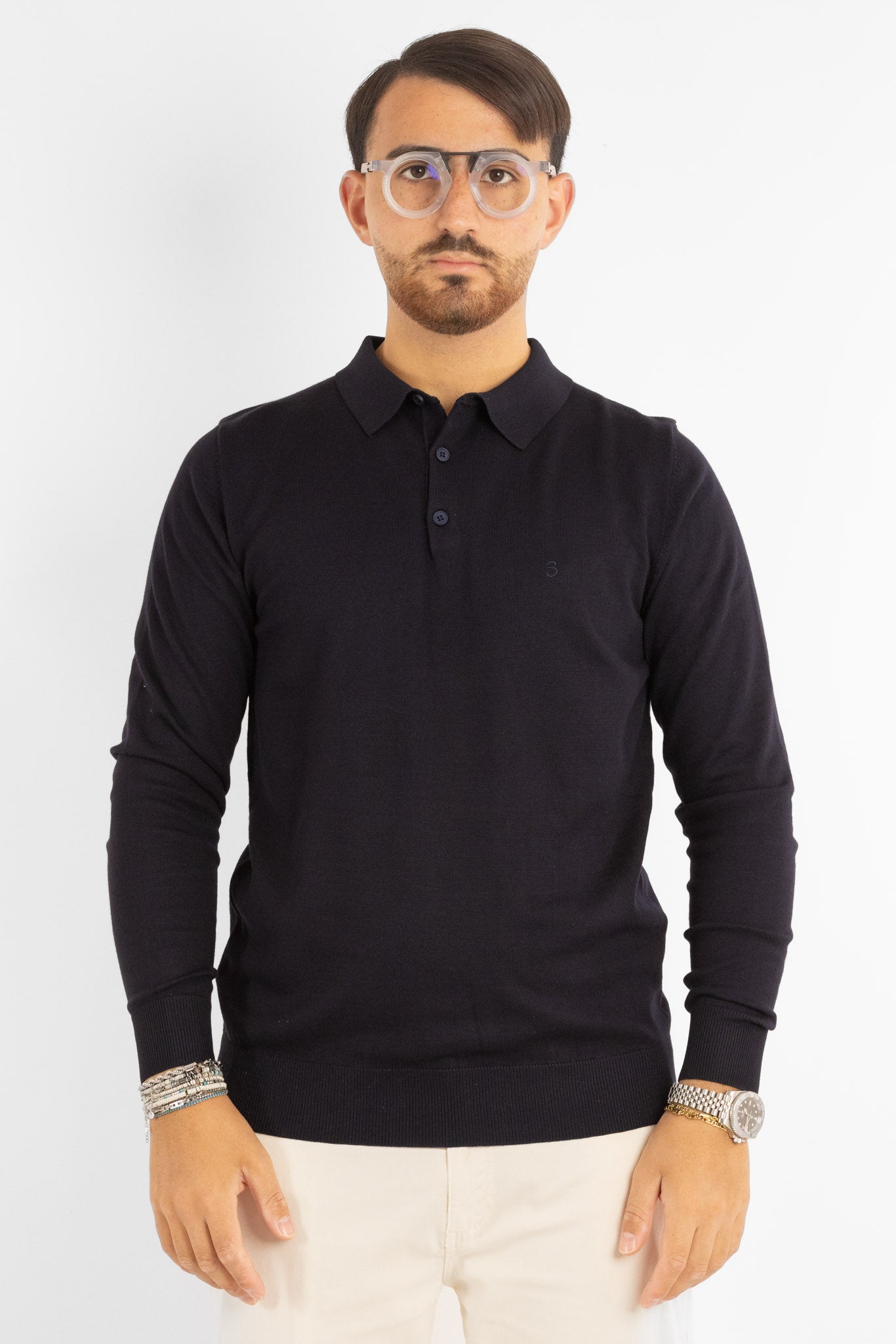 Pullover Modello Polo | 2 per €40 | Blu