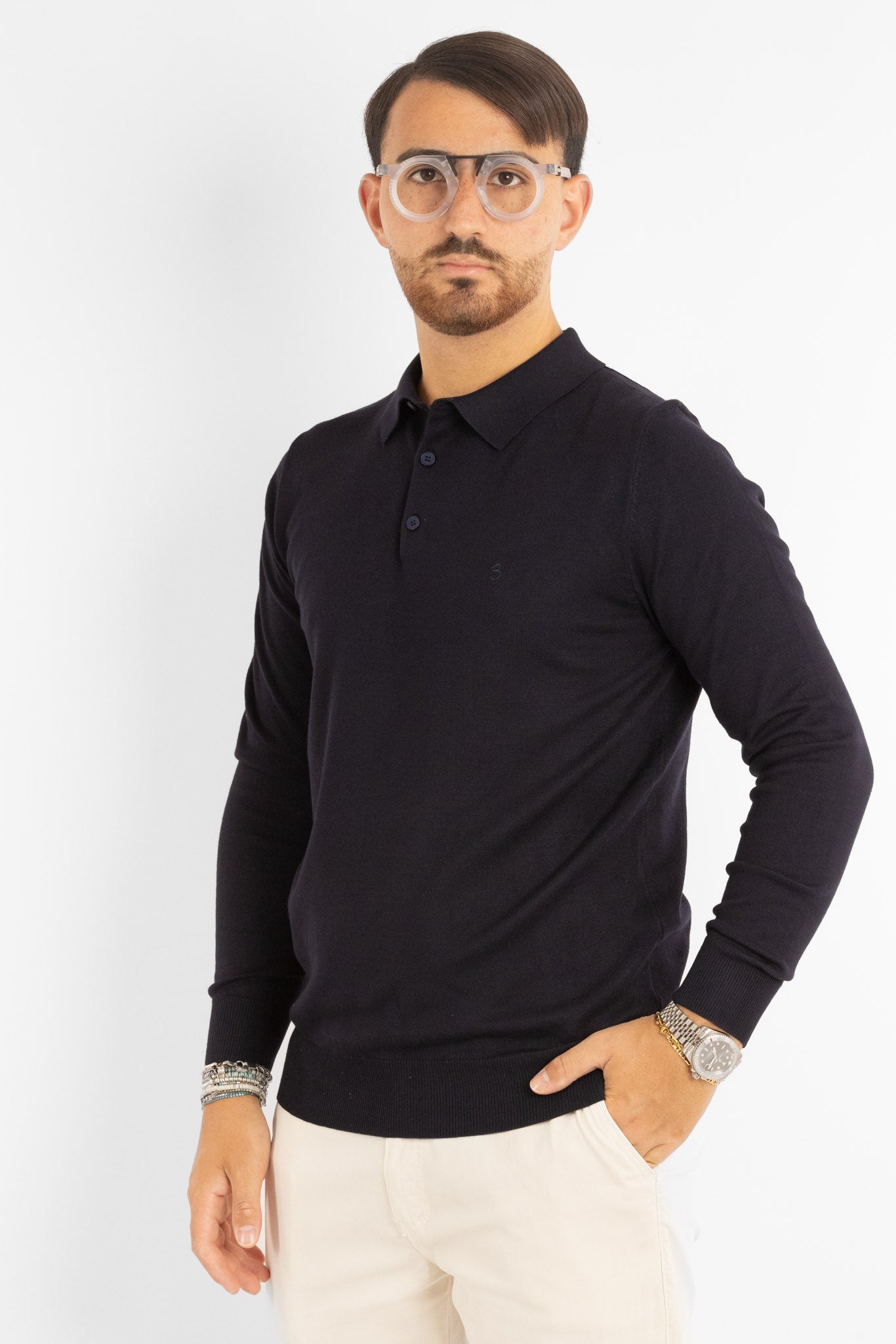 Pullover Modello Polo | 2 per €40 | Blu
