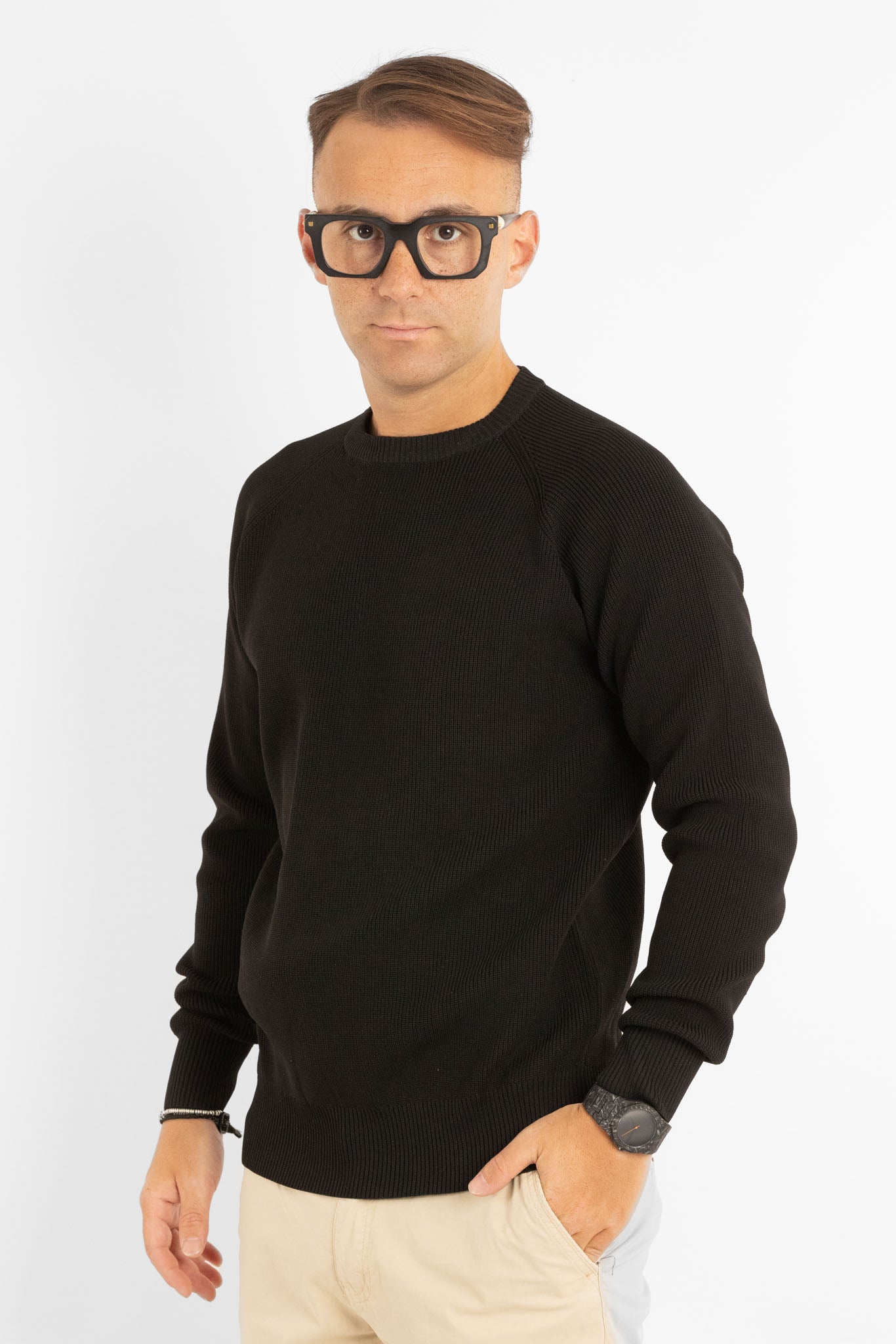 Active Soft Ribbed Sweater 241144 | 2 for €50 | Black
