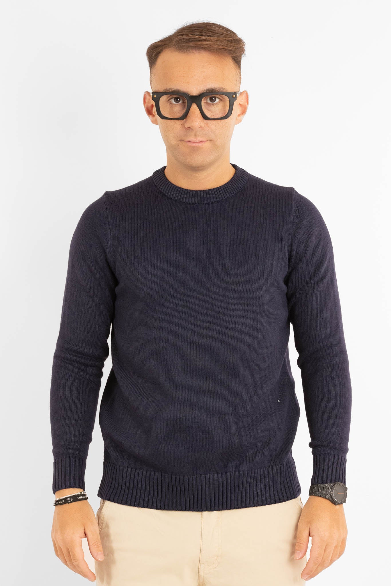Soft Crewneck Sweater 31154 | 2 for €50 | Blue