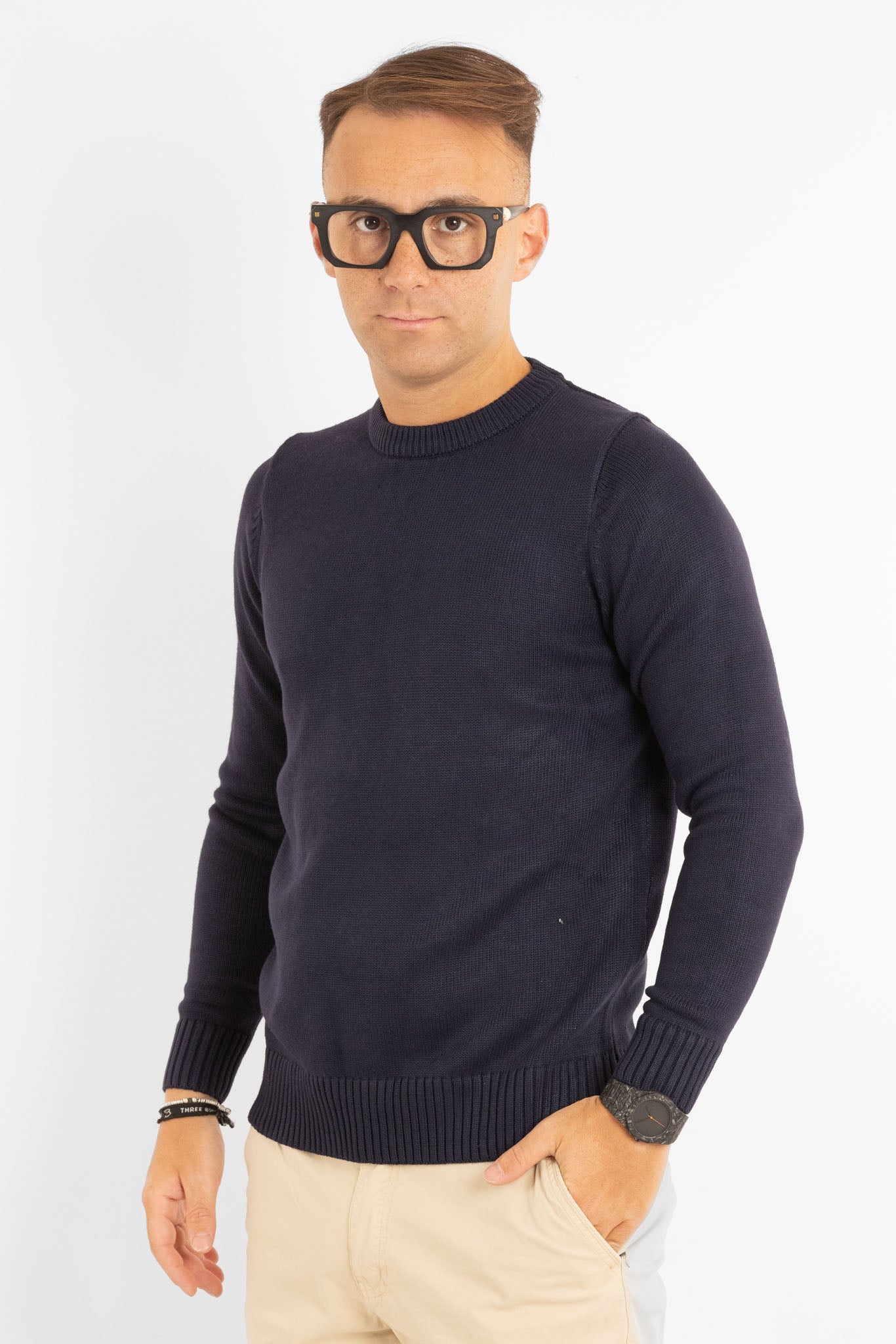 Soft Crewneck Sweater 31154 | 2 for €50 | Blue