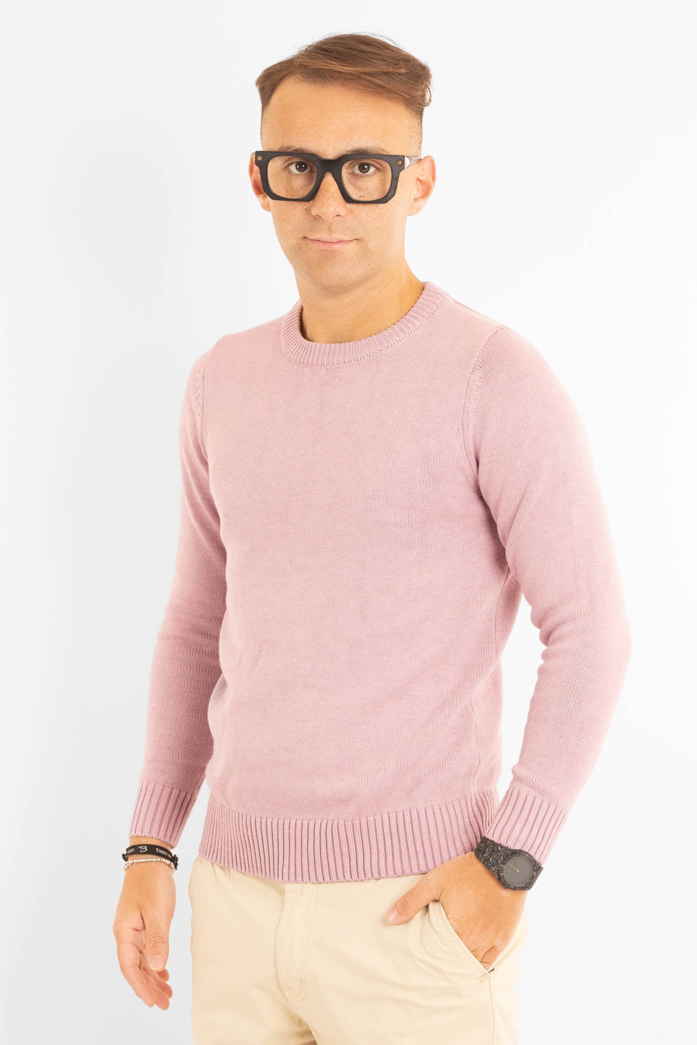 Soft Crewneck Sweater 31154 | 2 for €50 | Pink