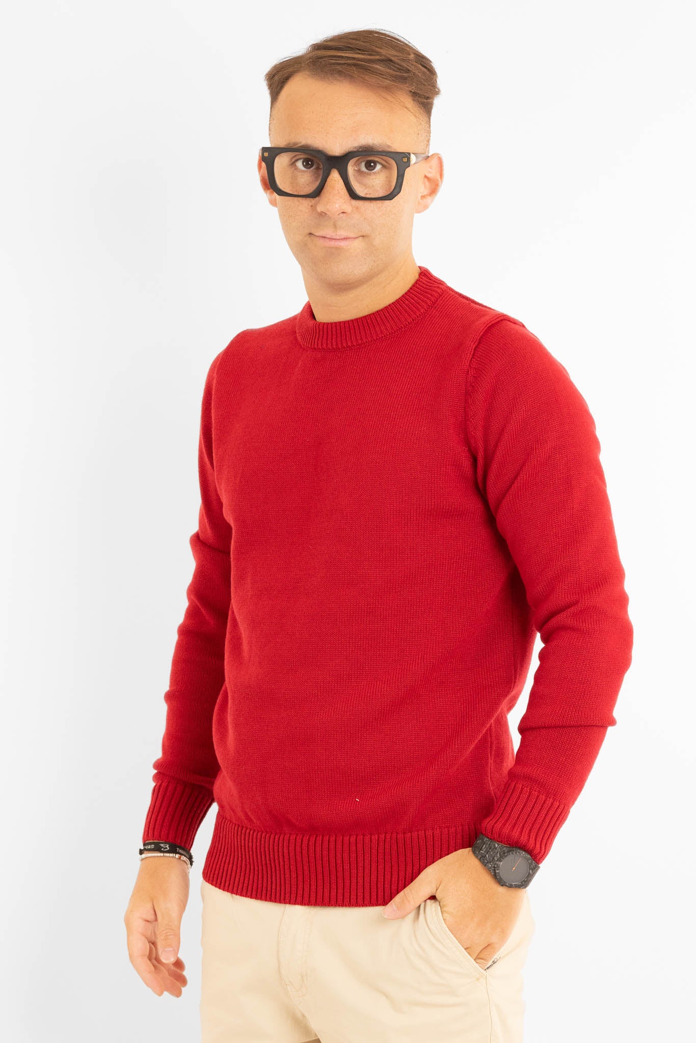 Soft Crewneck Sweater 31154 | 2 for €50 | Bordeaux