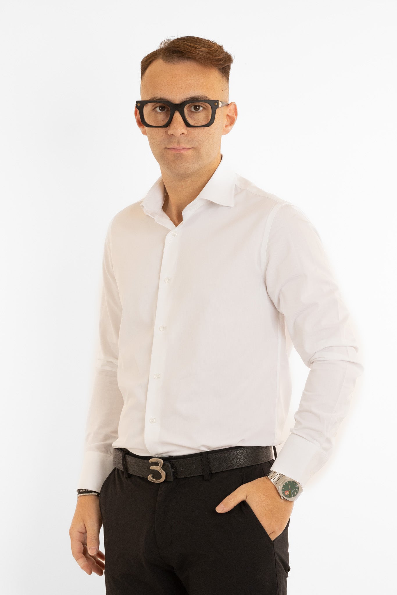 Slim Basic Non-Iron Shirt | White
