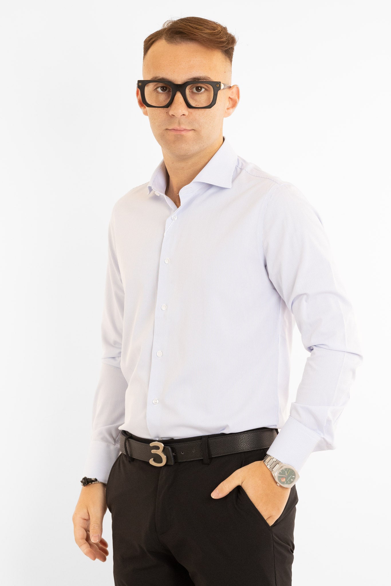 Slim Basic Non-Iron Shirt | White