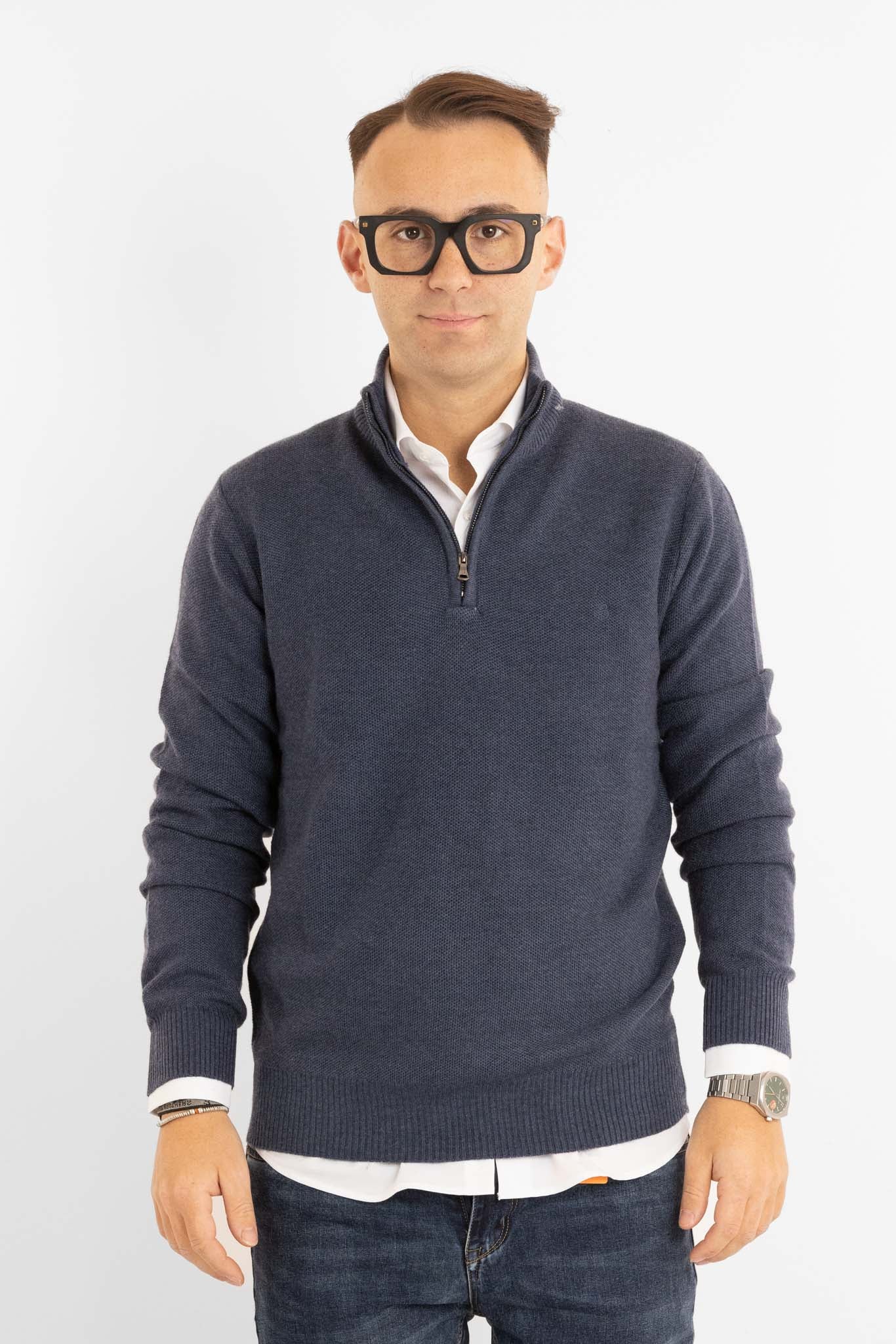Pullover Mezza Zip Chicco di Riso 907 | 2 per €60 | Avion