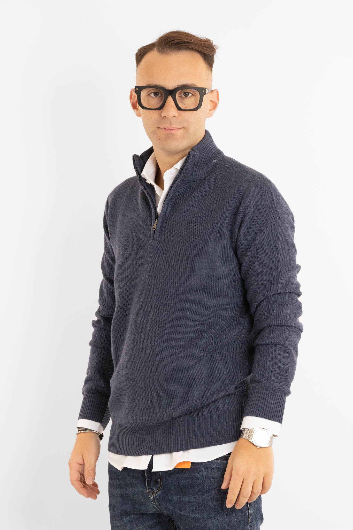 Pullover Mezza Zip Chicco di Riso 907 | 2 per €60 | Avion