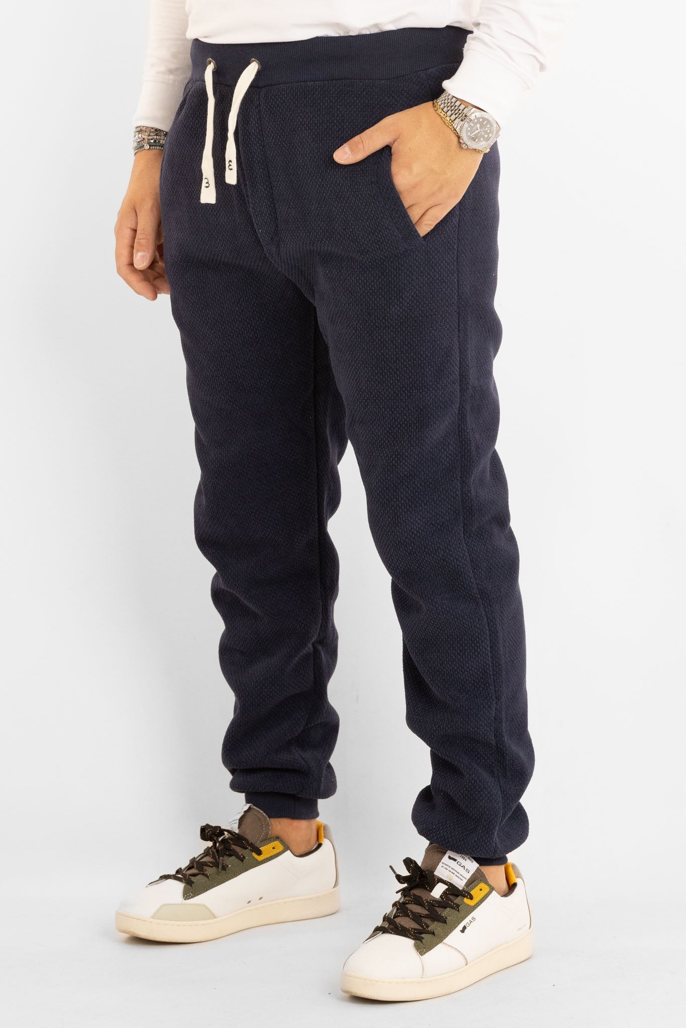Pantalone di Tuta Ciniglia Basic | Blu