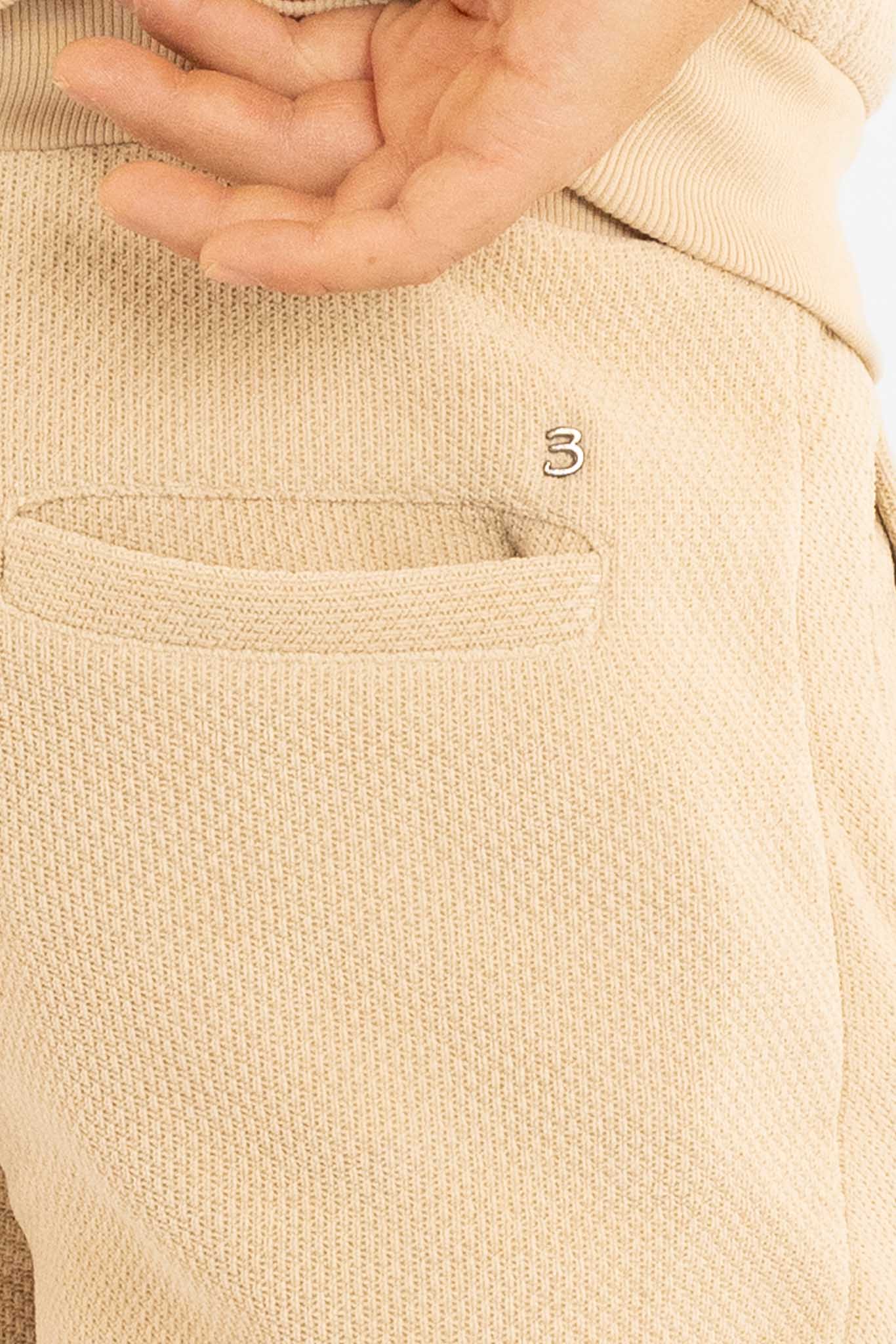 Pantalone di Tuta Ciniglia Cargo | Kaki