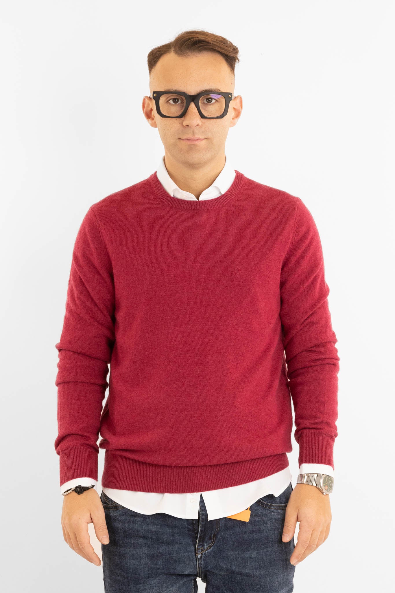 Pullover Girocollo Cashmere Blend 2371 | 2 per €60 | Amarena