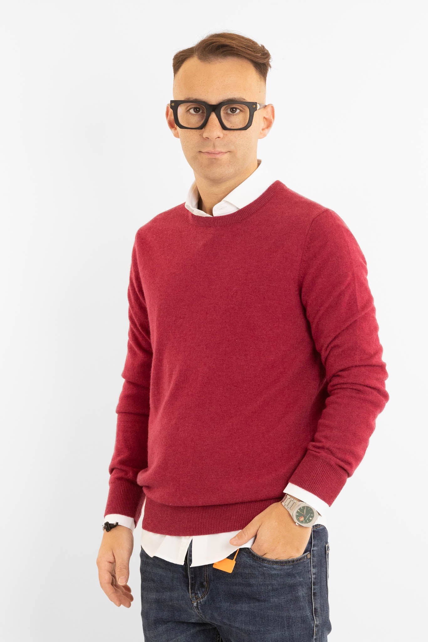 Pullover Girocollo Cashmere Blend 2371 | 2 per €60 | Amarena