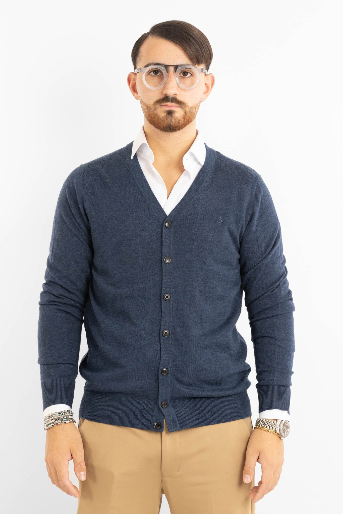 V-Neck Button-Up Wool Blend Cardigan 817 | 2 for €50 | Avion