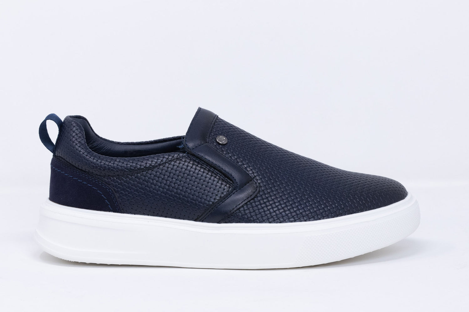 103 Woven Moccasin Sneaker | Blue