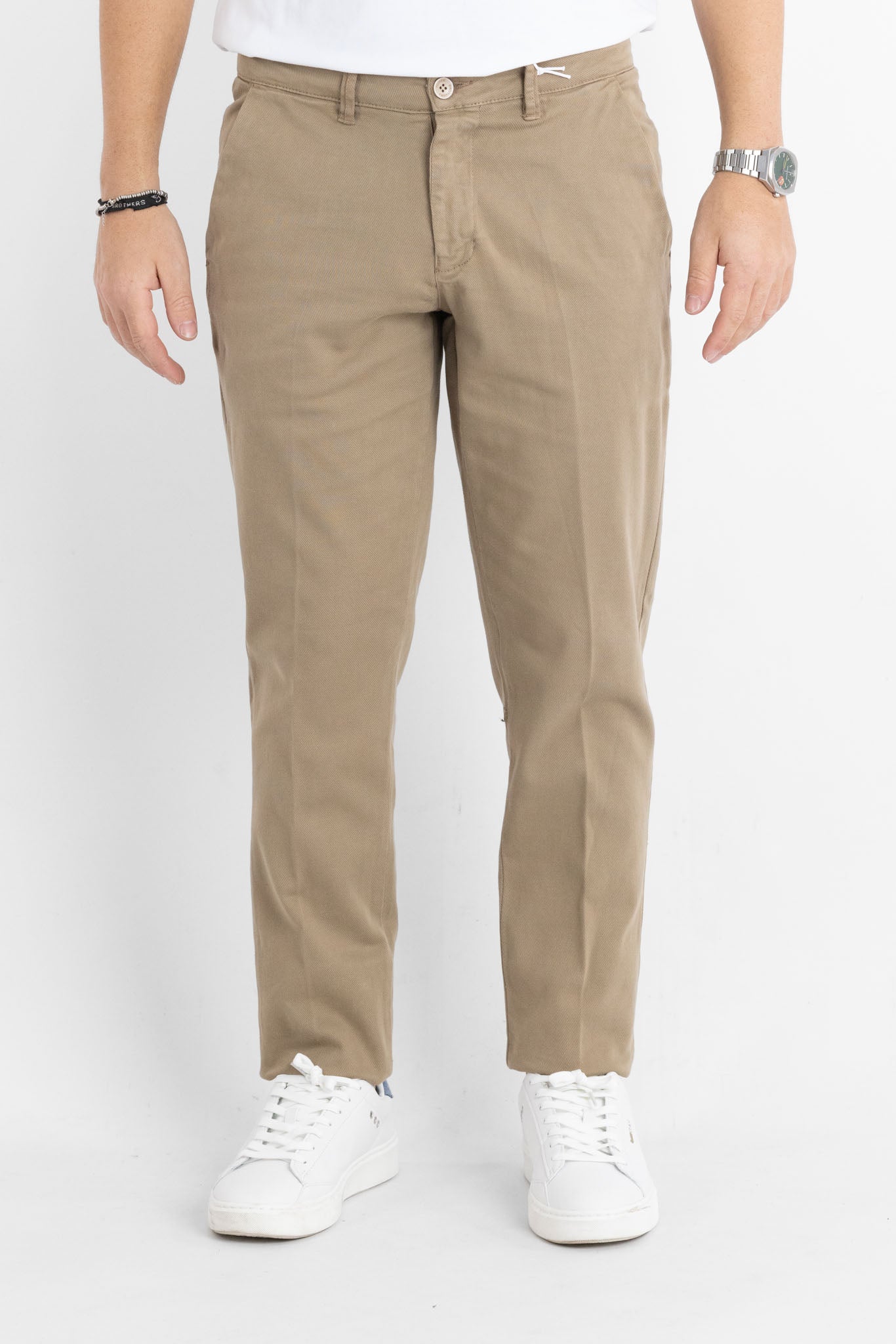 Pantalone Chinos Semi Classic BR023 | 2 per €60 | Kaki