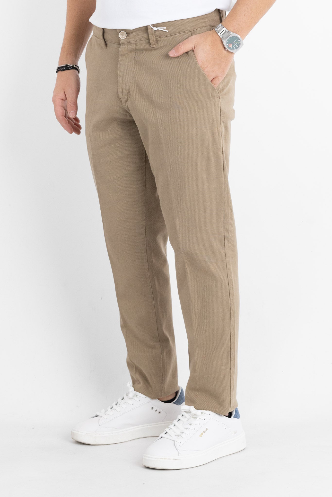 Pantalone Chinos Semi Classic BR023 | 2 per €60 | Kaki