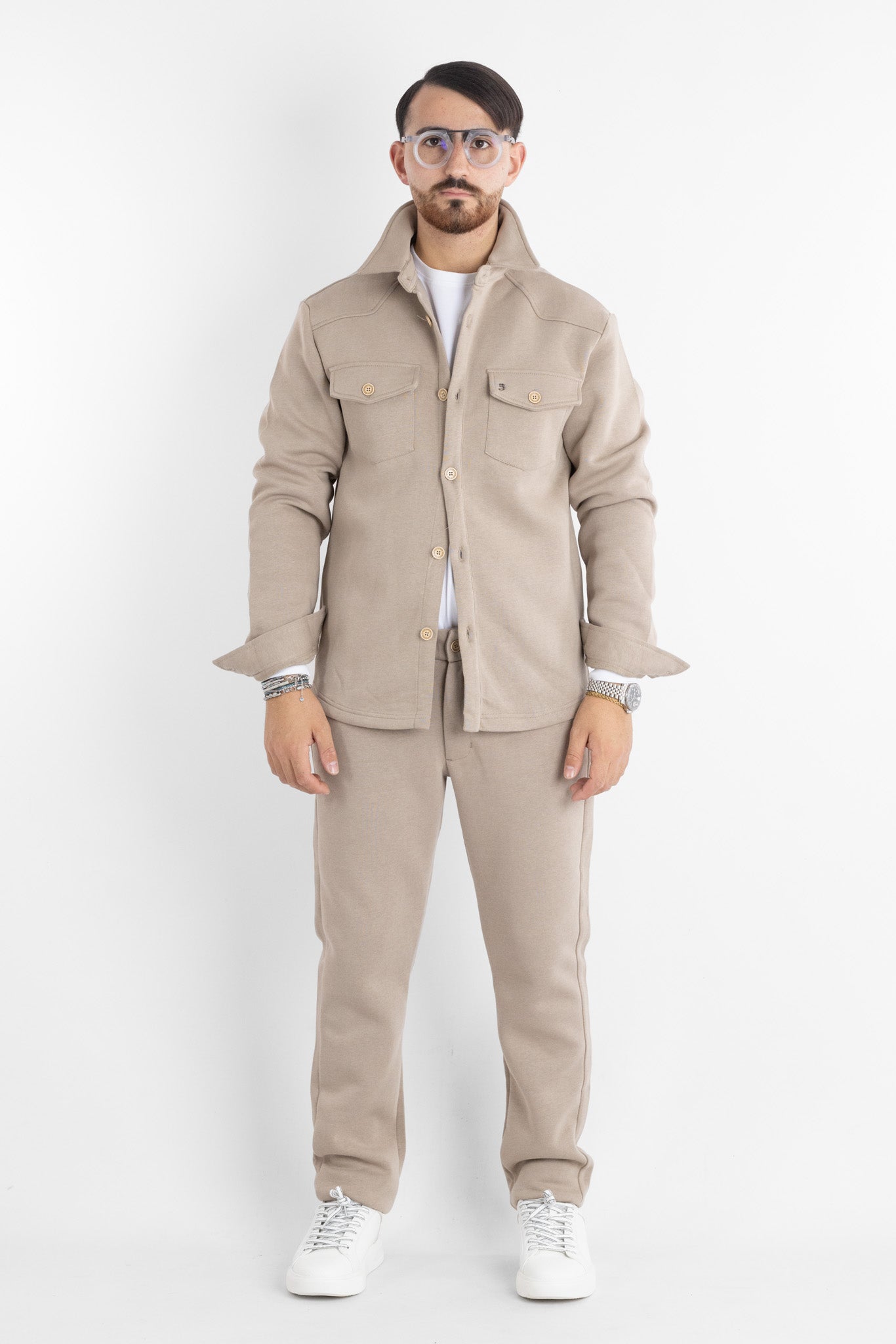 6702 Heavyweight Jersey Jacket | 2 for €60 | Sand