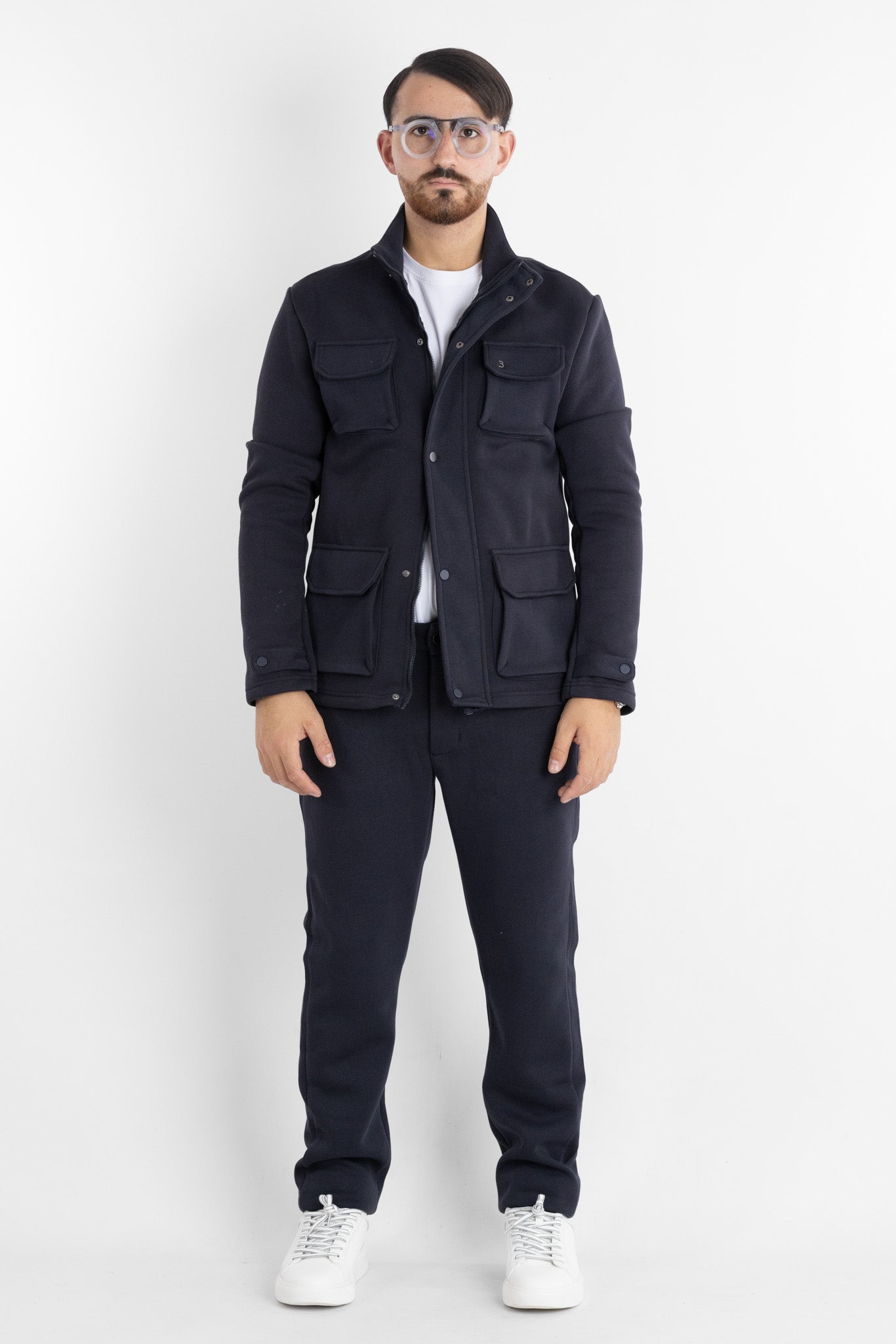 6701 Heavyweight Jersey Safari Jacket | 2 for €60 | Blue