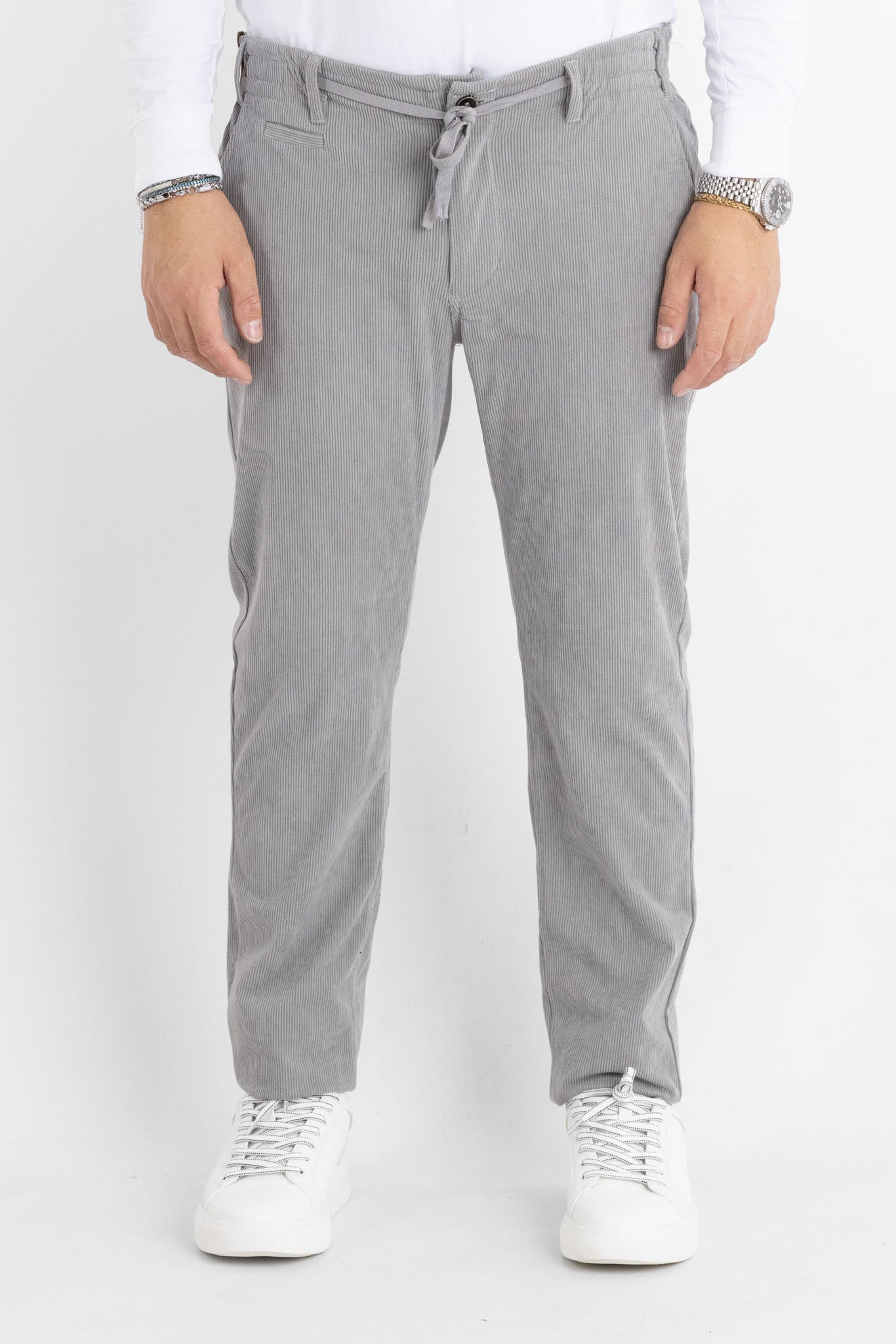 Slim Corduroy Trousers 331 | 2 for €50 | Grey