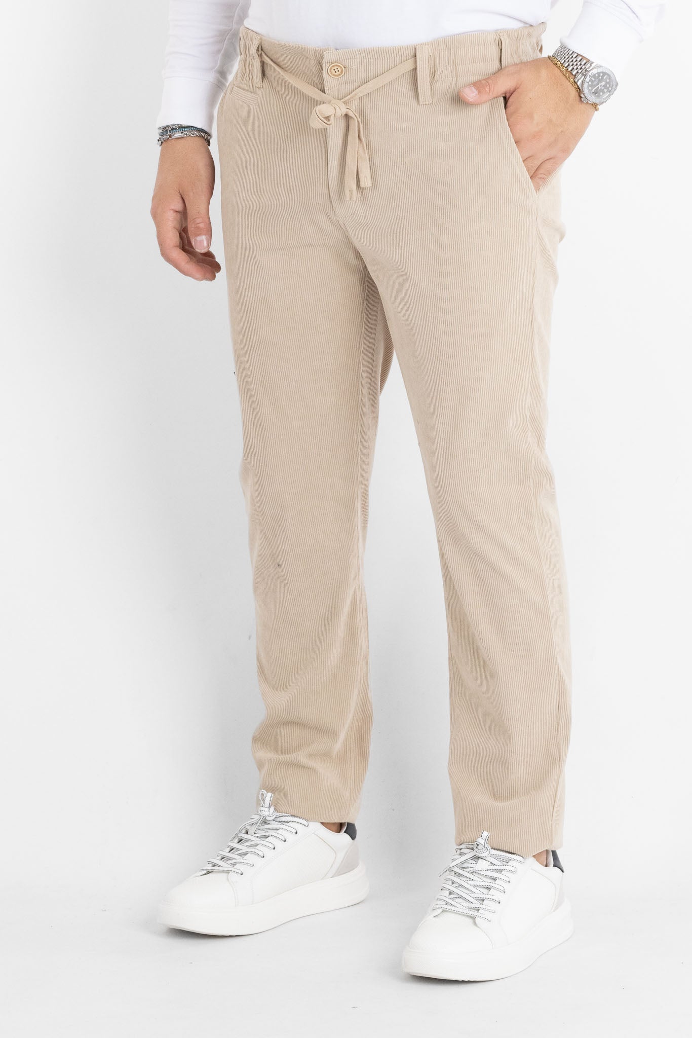 Slim Corduroy Trousers 331 | 2 for €50 | Beige