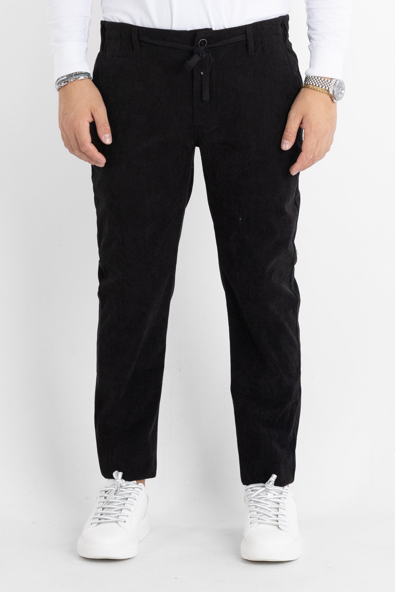 Slim Corduroy Trousers 331 | 2 for €50 | Black