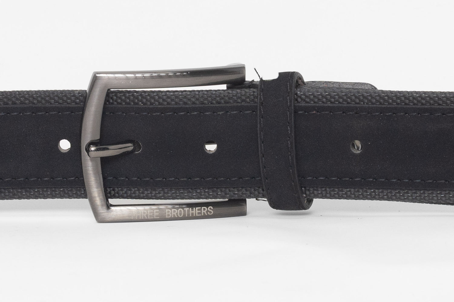 Cintura Simil Pelle e Tessuto | Nero