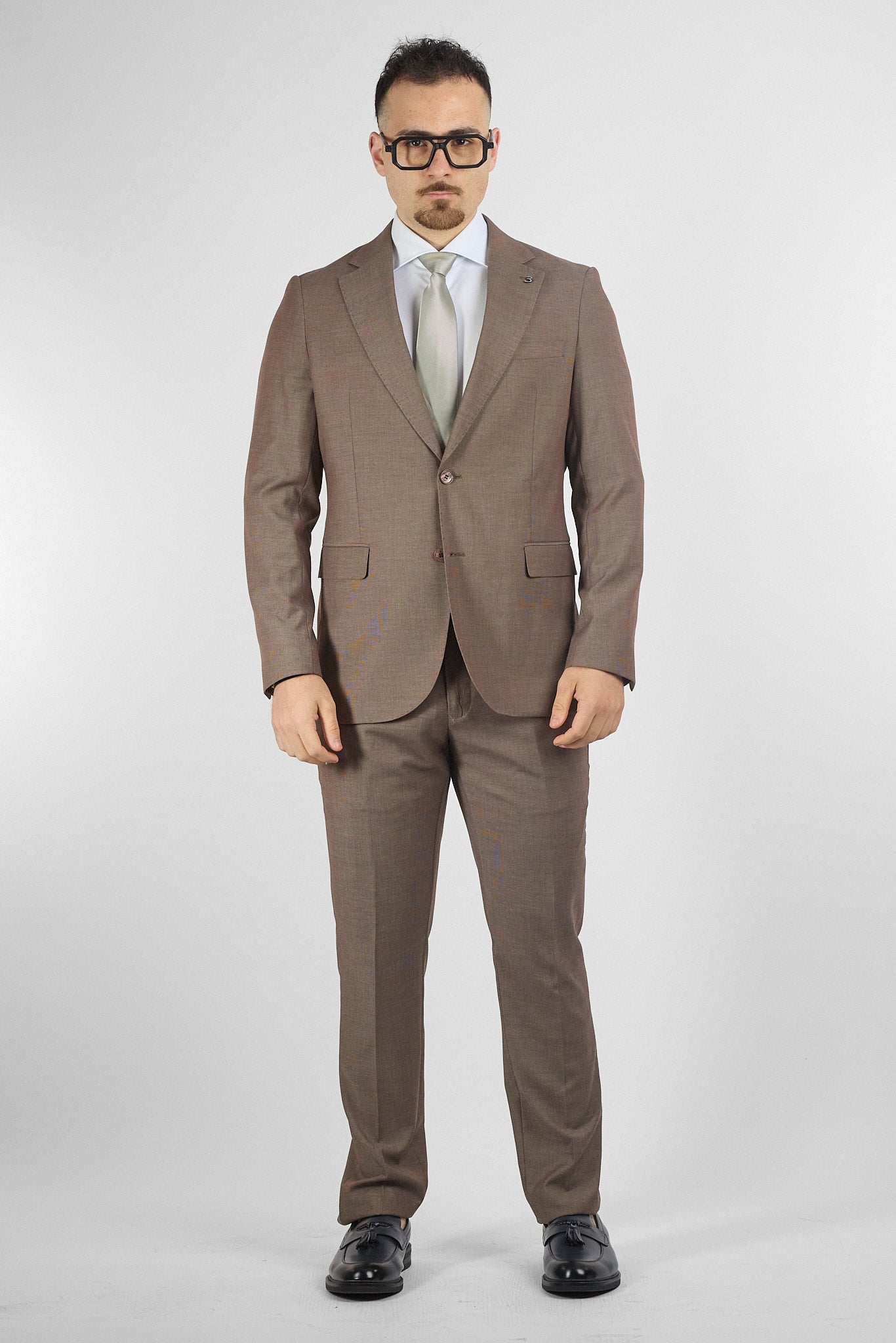 Abito Due Bottoni Tessuto Lavorato | Moro