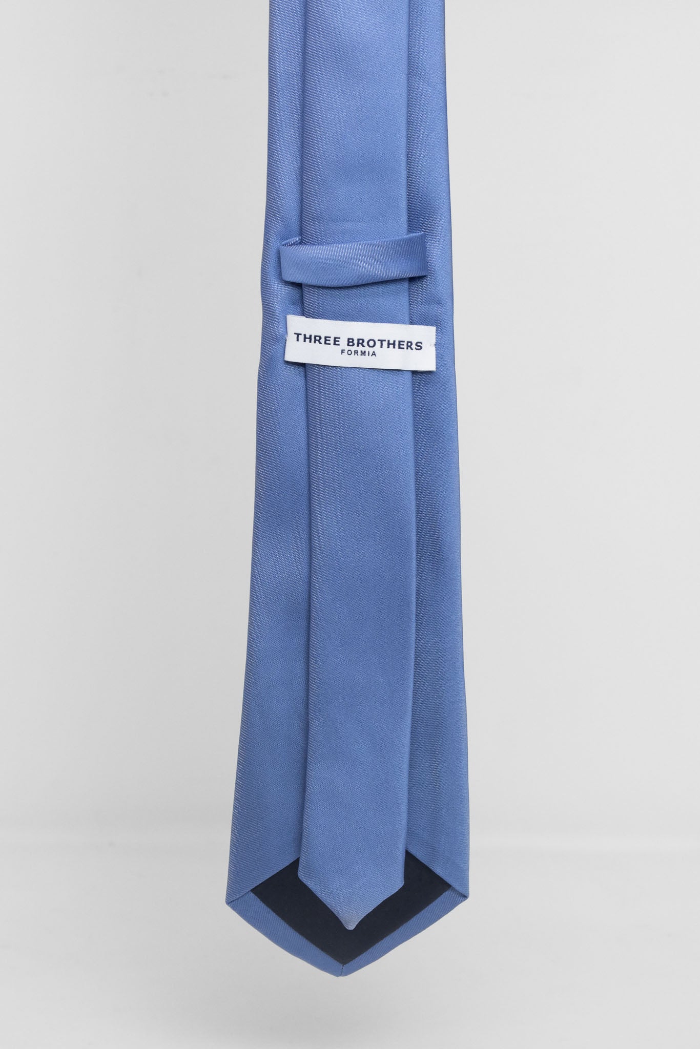 Cravatta Tre Pieghe Tinta Unita Celeste Medio | 2 Per €20