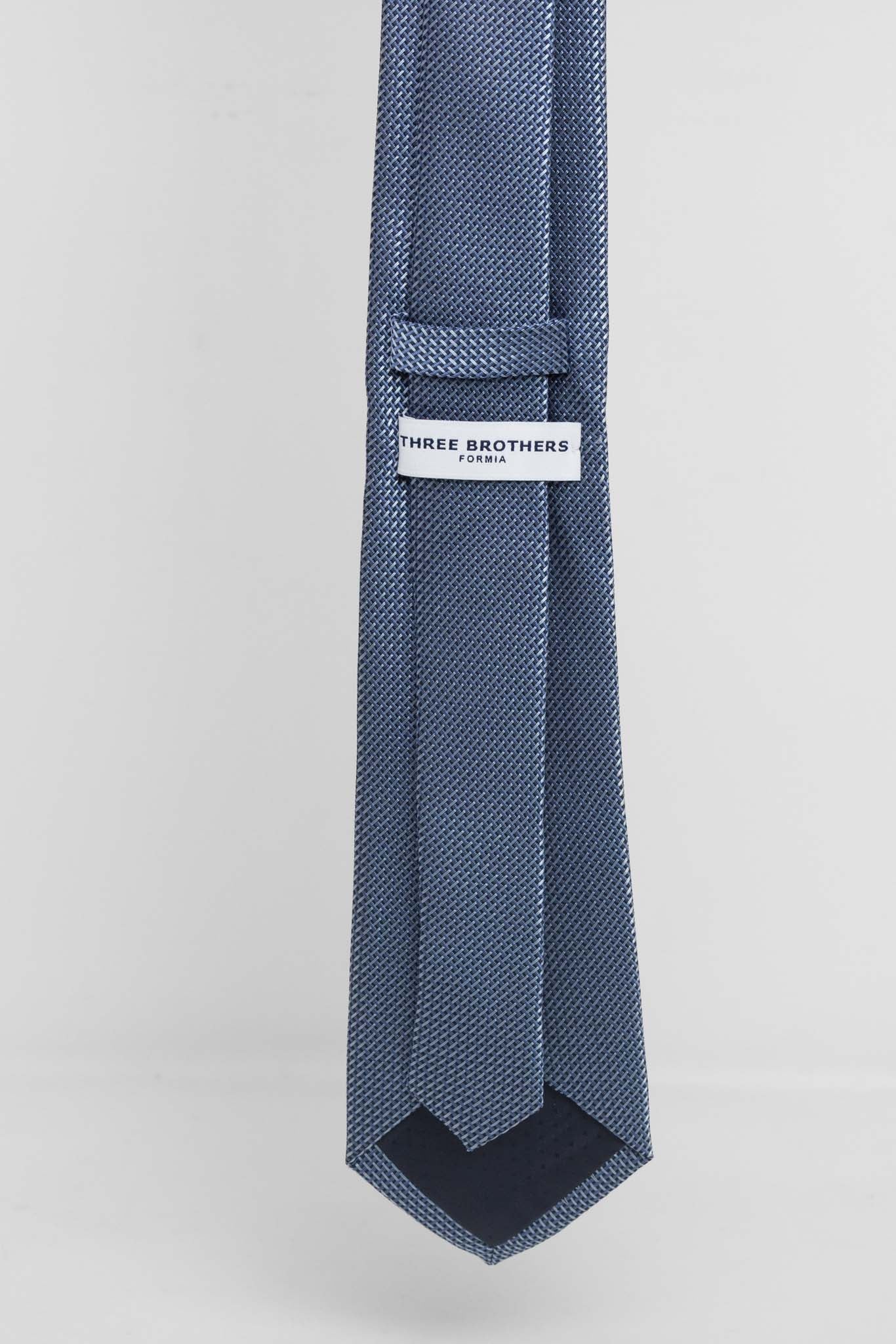 Cravatta Tre Pieghe Trama Geometrica Avion | 2 Per €20